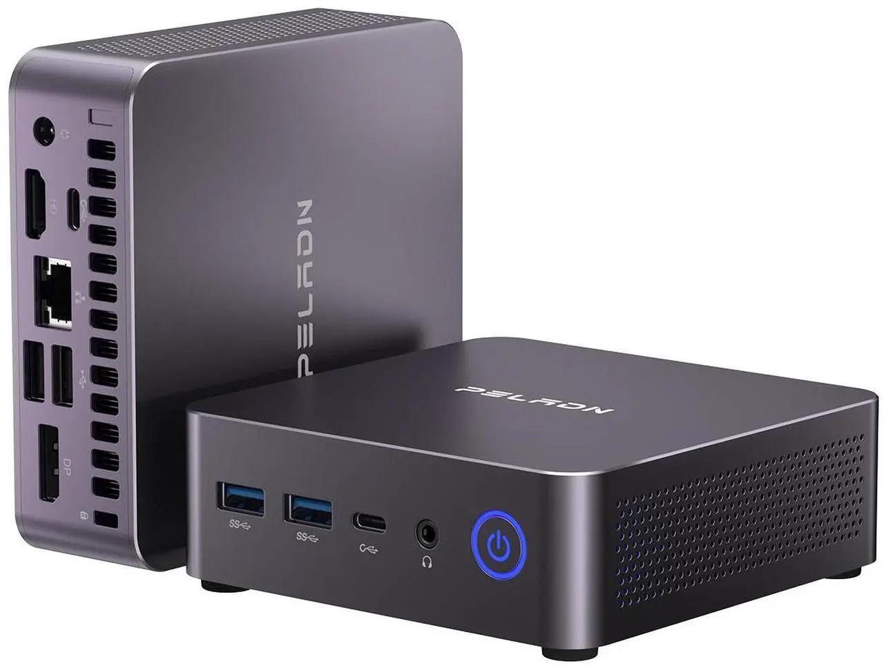 Main image of PELADN Mini PC, AMD Ryzen 7 7735U (8C/16T, Up To 4.75Ghz), 16GB DDR5/512GB NVMe SSD, Dual Type-C/DP/HD, Mini Desktop Computer, WiFi6 4K/60Hz Quadruple-Display USB3.2/BT5.2 Mini Computers For Home Busi
