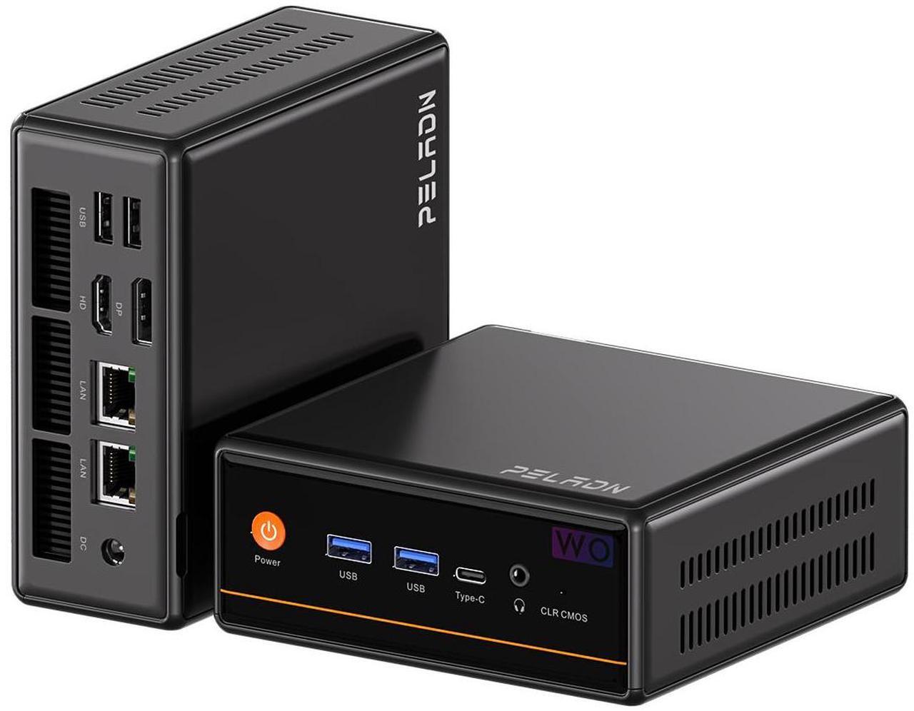 Main image of PELADN Mini personal computer, AMD Ryzen 5 5600H (6C/12T, up to 4.2Ghz),16GB DDR4/512GB NVMe SSD,Type-C/DP/HD, mini desktop computer WiFi6 4K/60Hz triple display USB3.2/BT5.2 for home business