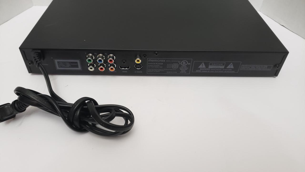 Alt view image 4 of 4 - Memorex MVD2047BLK Progressive Scan DVD Player No Remote 1080p
