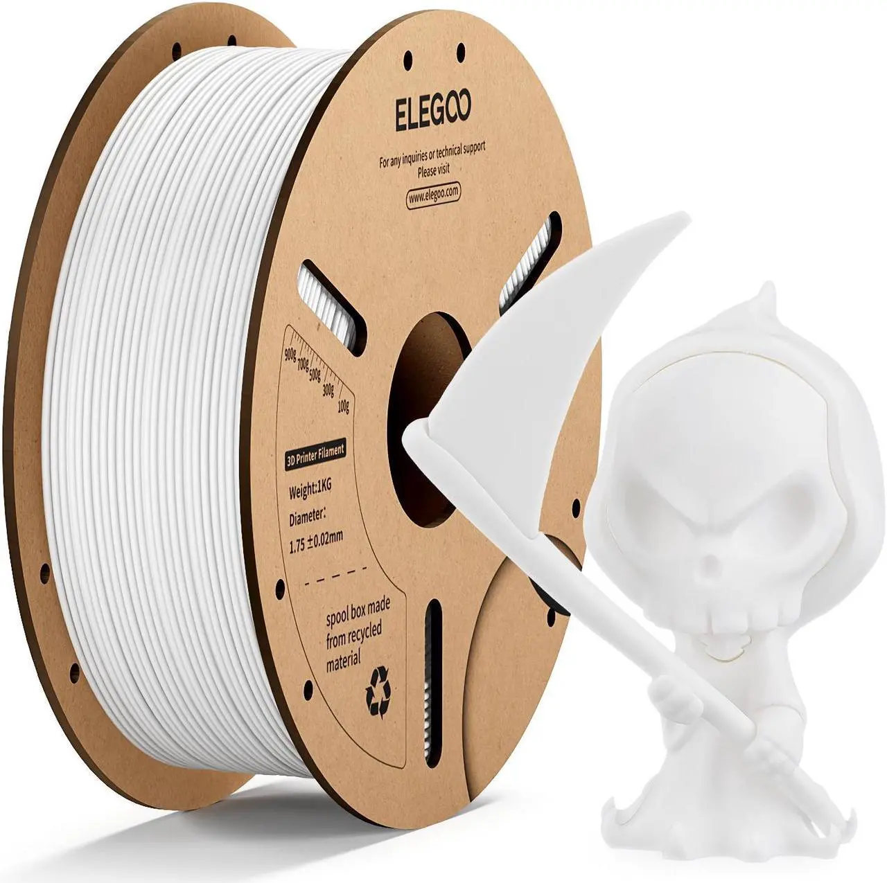 Alt view image 2 of 6 - ELEGOO Neptune 3 Pro and PLA Filament 2kg White