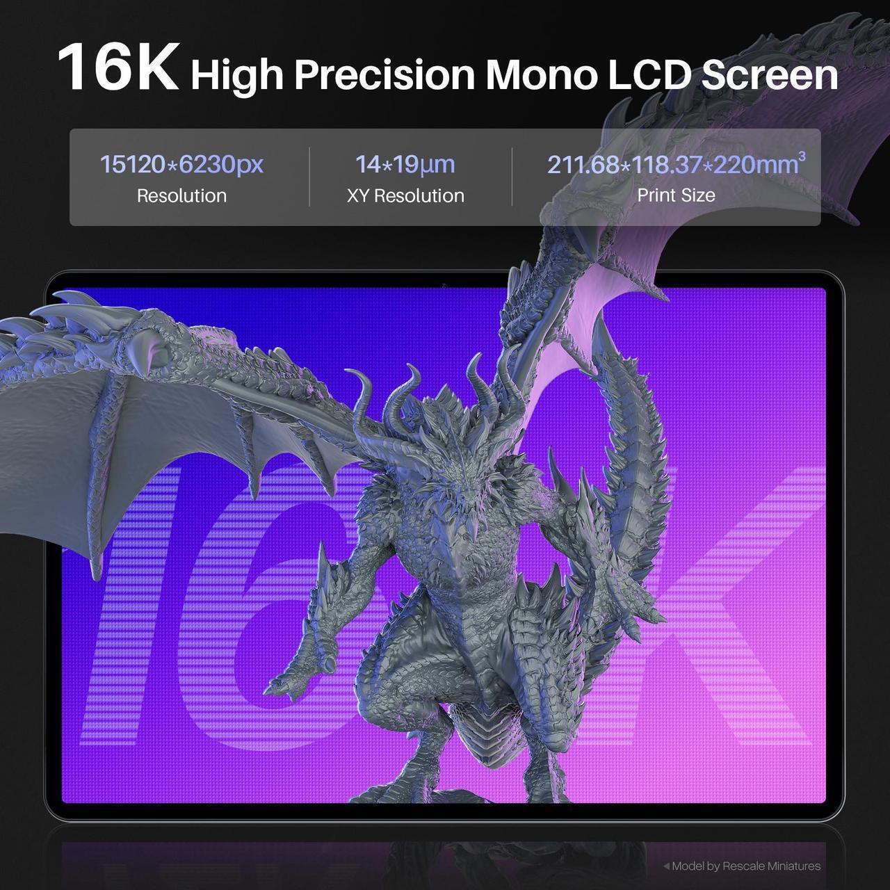 Alt view image 3 of 7 - ELEGOO SATURN 4 ULTRA 16K RESIN 3D PRINTER