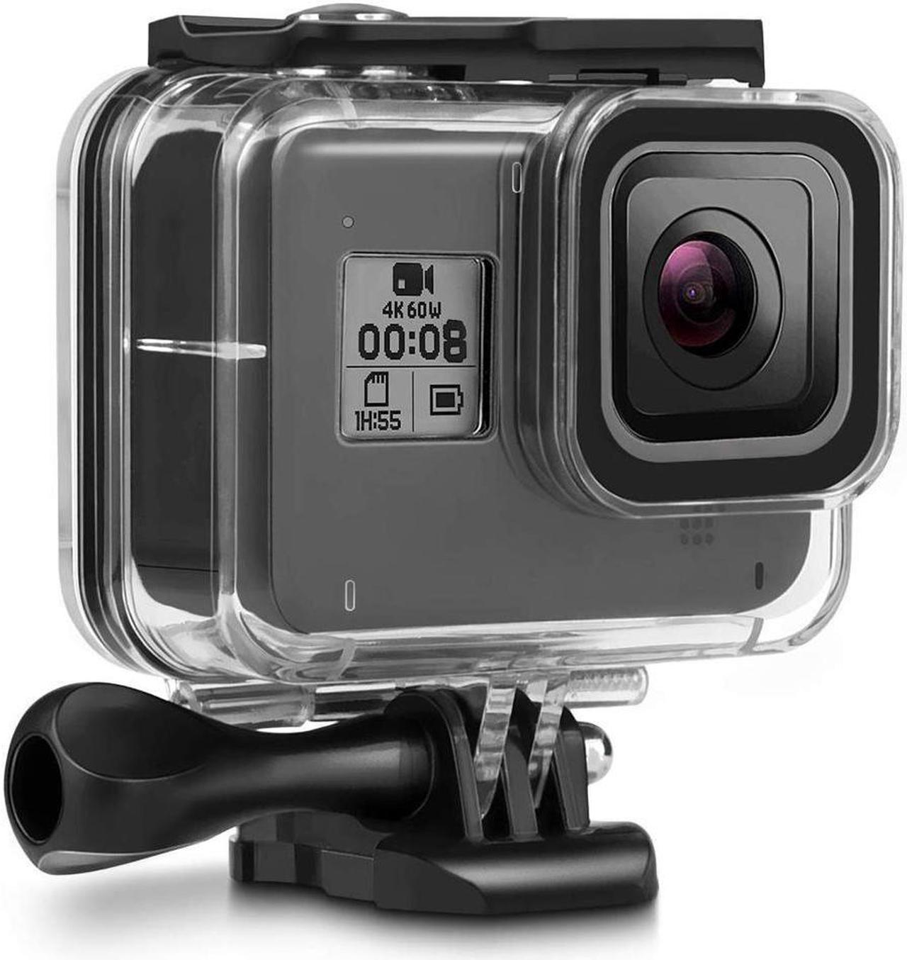 BONAEVER 60M Waterproof Case for GoPro Hero 8 Black Underwater Waterproof Protective Housing Case for GoPro Action Camera with Quick Release Mount Thumbscrew