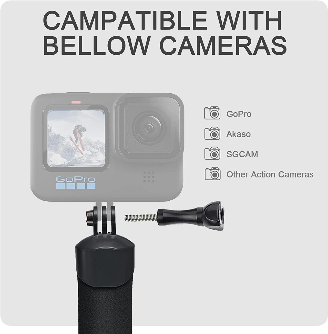 Alt view image 5 of 6 - Waterproof Monopod Floating Hand Grip for Go Pro Hero 11/10/9/8/7/6/5/4/3 Session DJI Osmo and Other Action Cameras.Snorkeling Underwater Diving Selfie Pole Stick