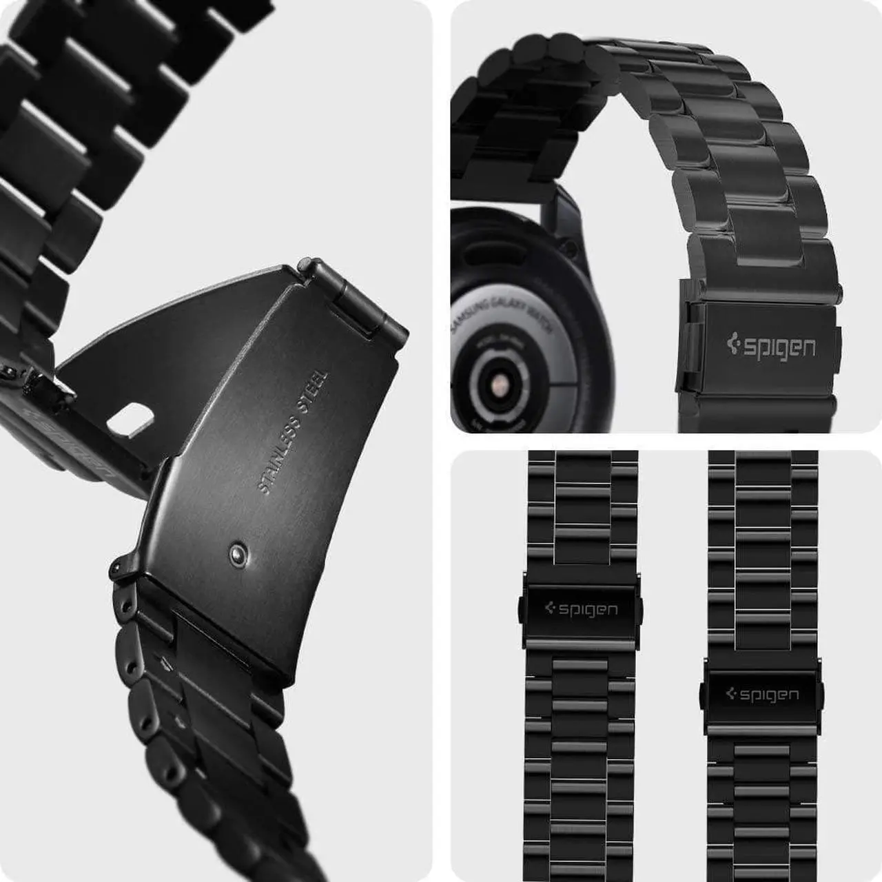 Alt view image 2 of 6 - For Samsung Galaxy Watch 3 45mm Band Strap (2020) / Galaxy Watch 46mm Band (2018) / OnePlus Watch Band / Gear S3 Frontier Band / S3 Classic Band Strap