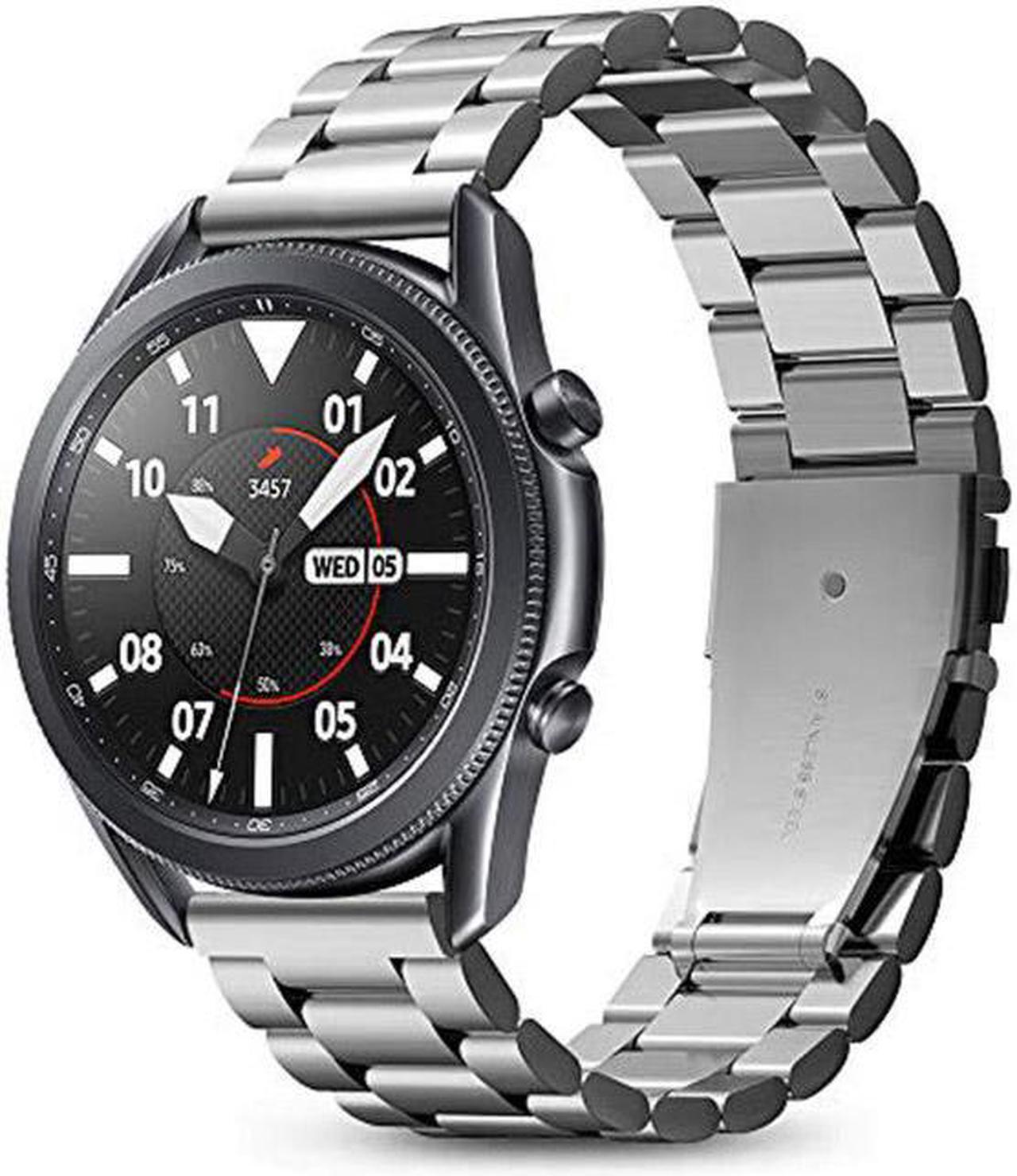 Main image of For Samsung Galaxy Watch 3 45mm Band Strap (2020) / Galaxy Watch 46mm Band (2018) / OnePlus Watch Band / Gear S3 Frontier Band / S3 Classic Band Strap Silver