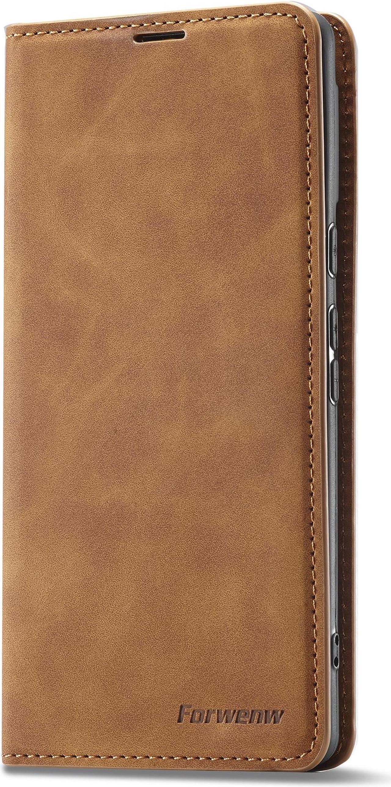 Alt view image 3 of 7 - Case for Google Pixel 6 5G 6.4 inch Premium PU Leather Cover with Card Holder Kickstand Shockproof Flip Wallet Cover Brown