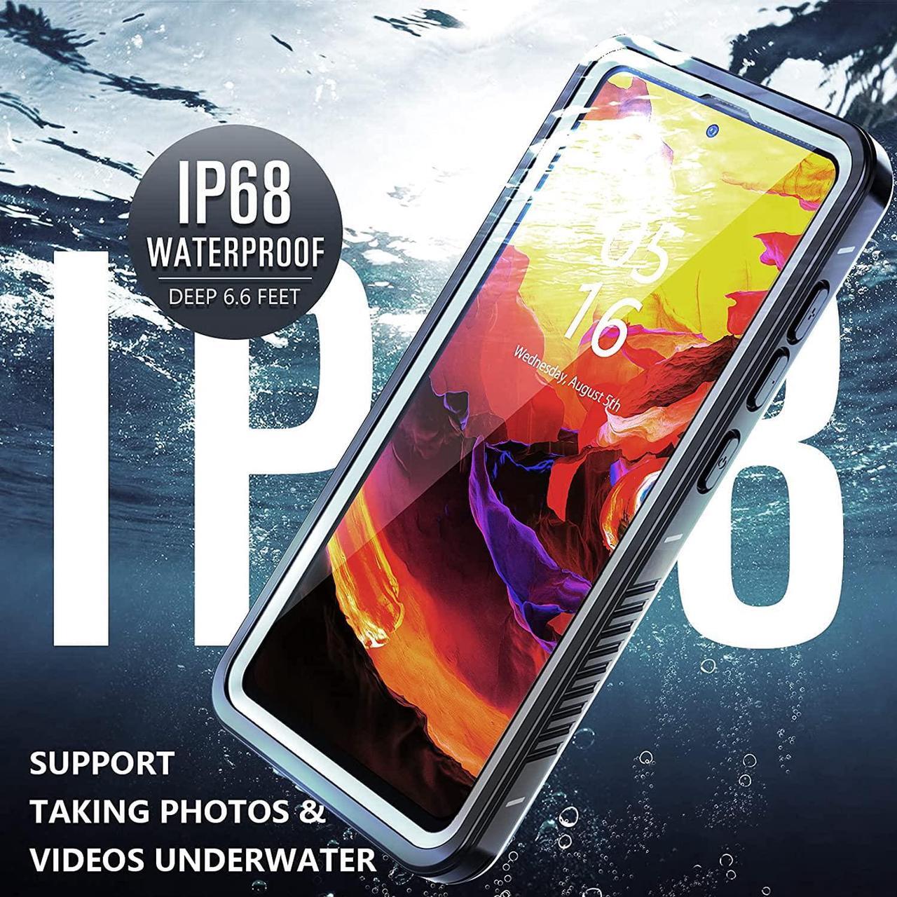 Alt view image 3 of 7 - for Samsung Galaxy A51 5G Case Waterproof, with Built-in-Screen Protector Full-Body 360°Rugged Shockproof IP68 Waterproof Case for Galaxy A51 5G (Not for 4G Version)