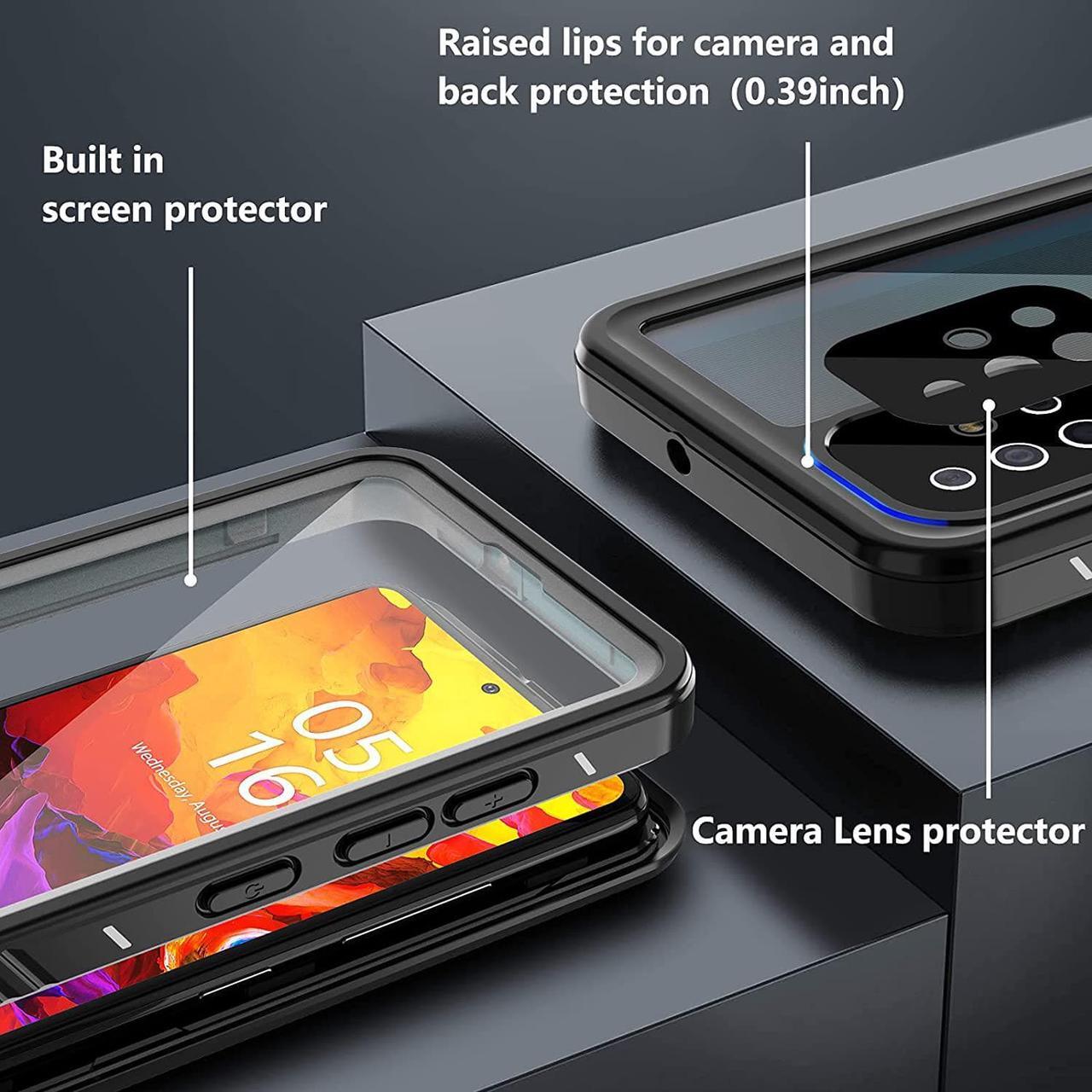 Alt view image 5 of 7 - for Samsung Galaxy A51 5G Case Waterproof, with Built-in-Screen Protector Full-Body 360°Rugged Shockproof IP68 Waterproof Case for Galaxy A51 5G (Not for 4G Version)