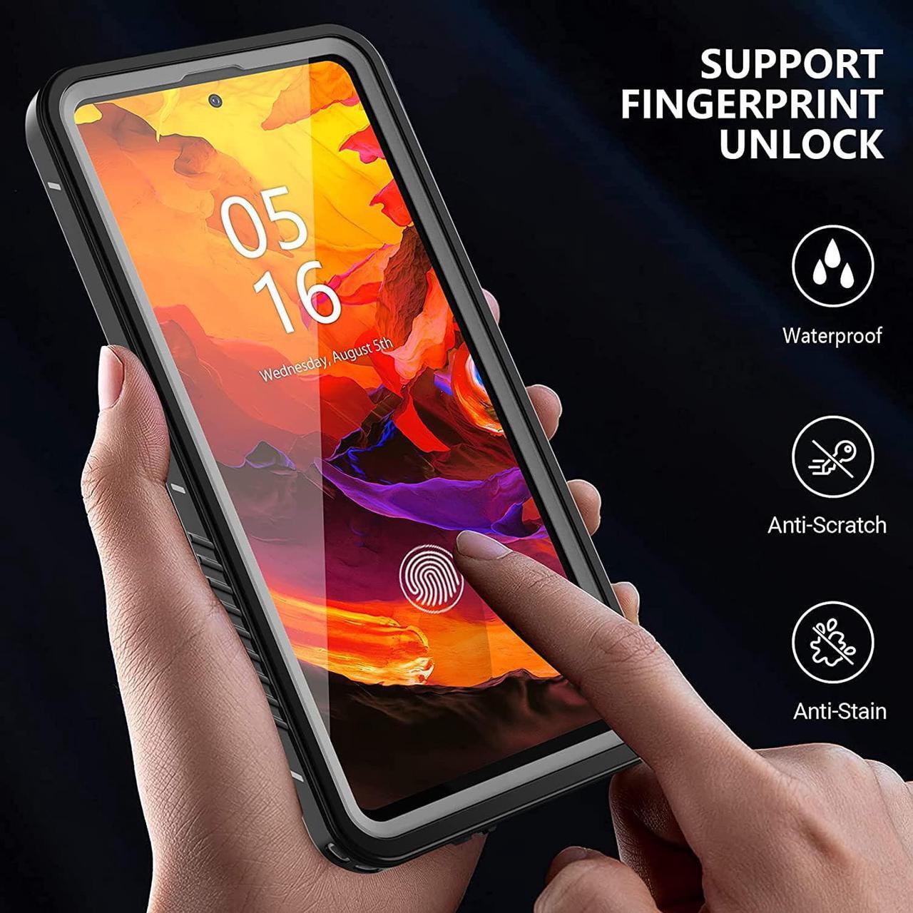 Alt view image 7 of 7 - for Samsung Galaxy A51 5G Case Waterproof, with Built-in-Screen Protector Full-Body 360°Rugged Shockproof IP68 Waterproof Case for Galaxy A51 5G (Not for 4G Version)