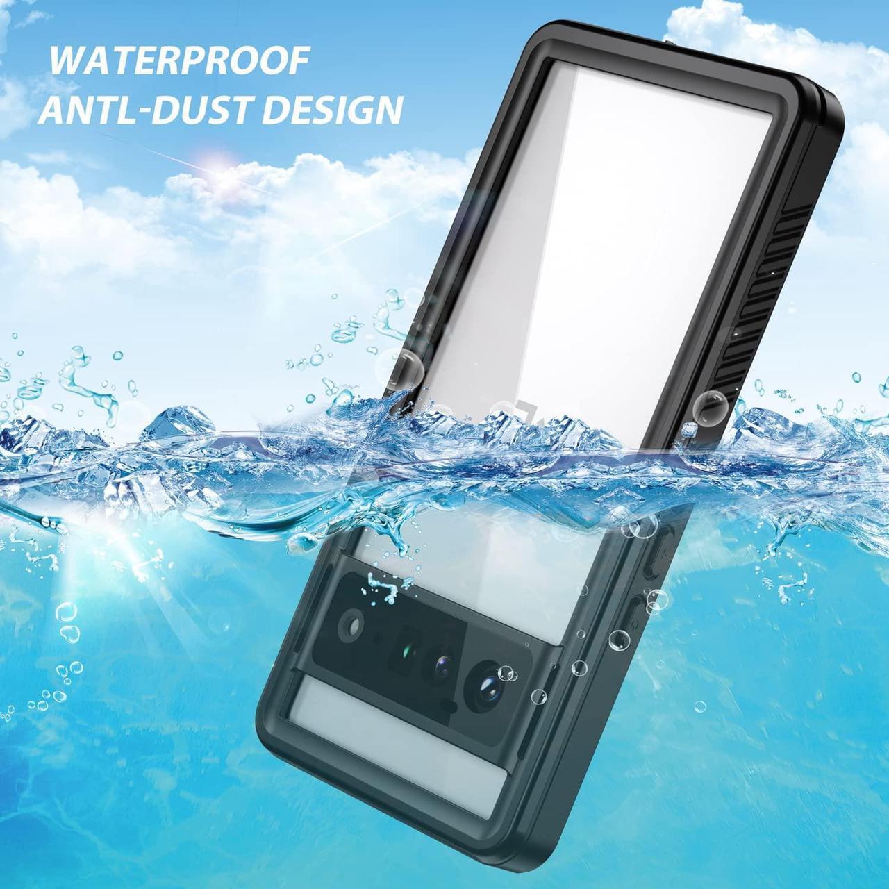 Alt view image 2 of 7 - Google Pixel 6 Pro Case, Waterproof Shockproof Clear Protective Case with Built-in Screen Protector, Full Body Case Slim Cover for Pixel 6 Pro 6.71 Inches