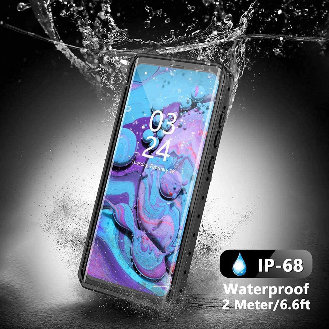 Alt view image 3 of 7 - For Samsung Galaxy S20 Plus Waterproof Case, Shockproof Underwater IP68 Case with Built-in Screen Protector Full Body Protective Cover For Galaxy S20 Plus / S20+ 6.7 inch