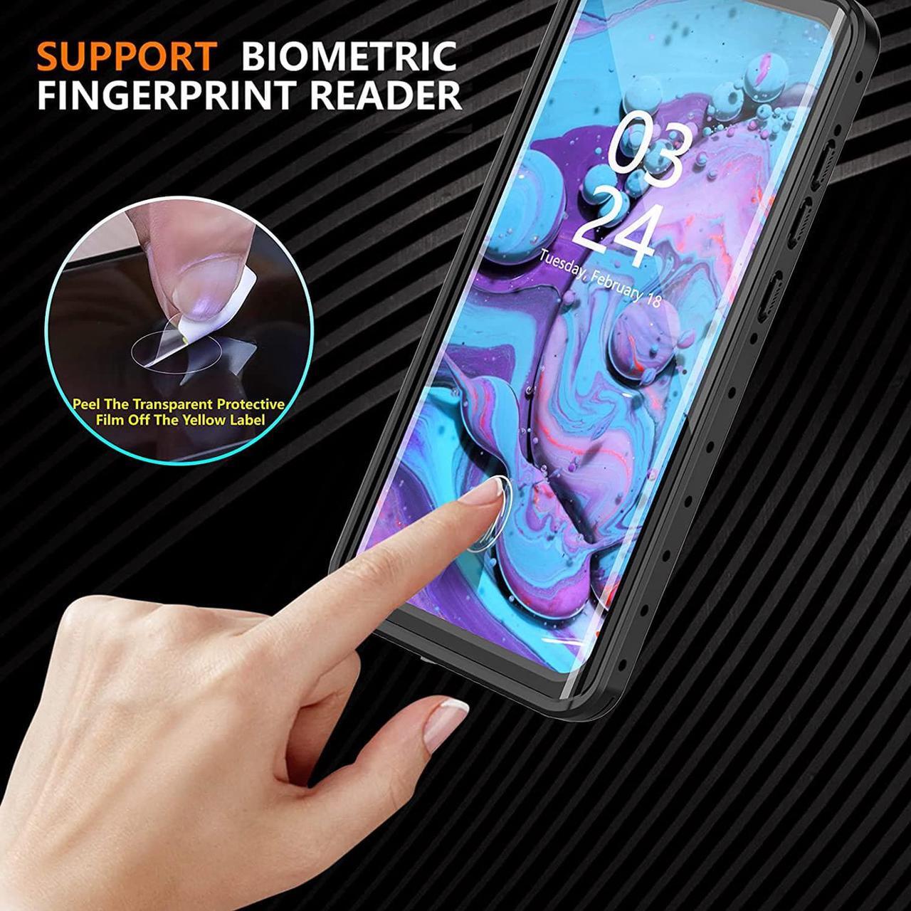 Alt view image 6 of 7 - For Samsung Galaxy S20 Plus Waterproof Case, Shockproof Underwater IP68 Case with Built-in Screen Protector Full Body Protective Cover For Galaxy S20 Plus / S20+ 6.7 inch