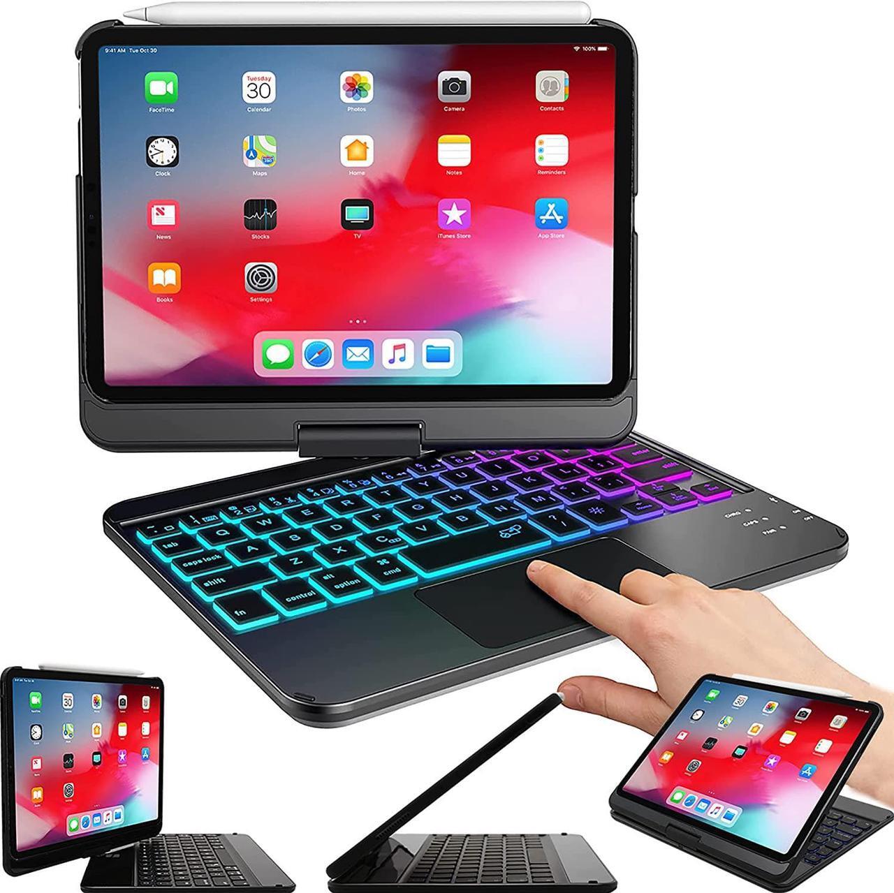 Main image of iPad Mini 6 Case with Keyboard, 7 Color Backlit, 360° Rotate, Sensitive Touchpad, Type-C Rechargeable, Wireless keyboard Case for iPad Mini 6th Generation 8.3 inch 2021