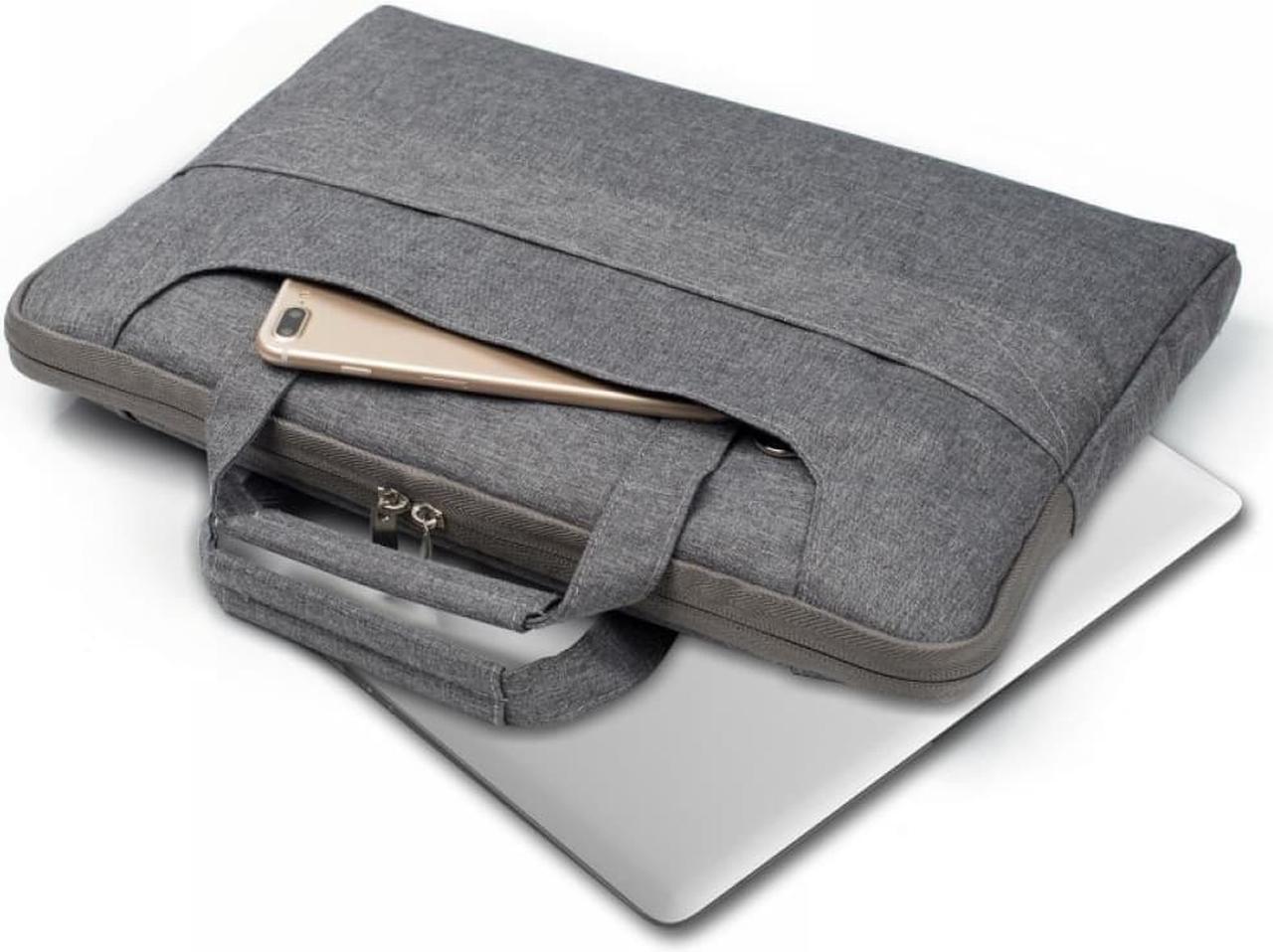 Alt view image 2 of 6 - Universal 11 12 13 14 inch Laptop Bag, Computer Bag, Water Resistant Laptop Briefcase, Laptop Case Sleeve with Shoulder Strap for MacBook Acer Lenovo HP Dell Samsung