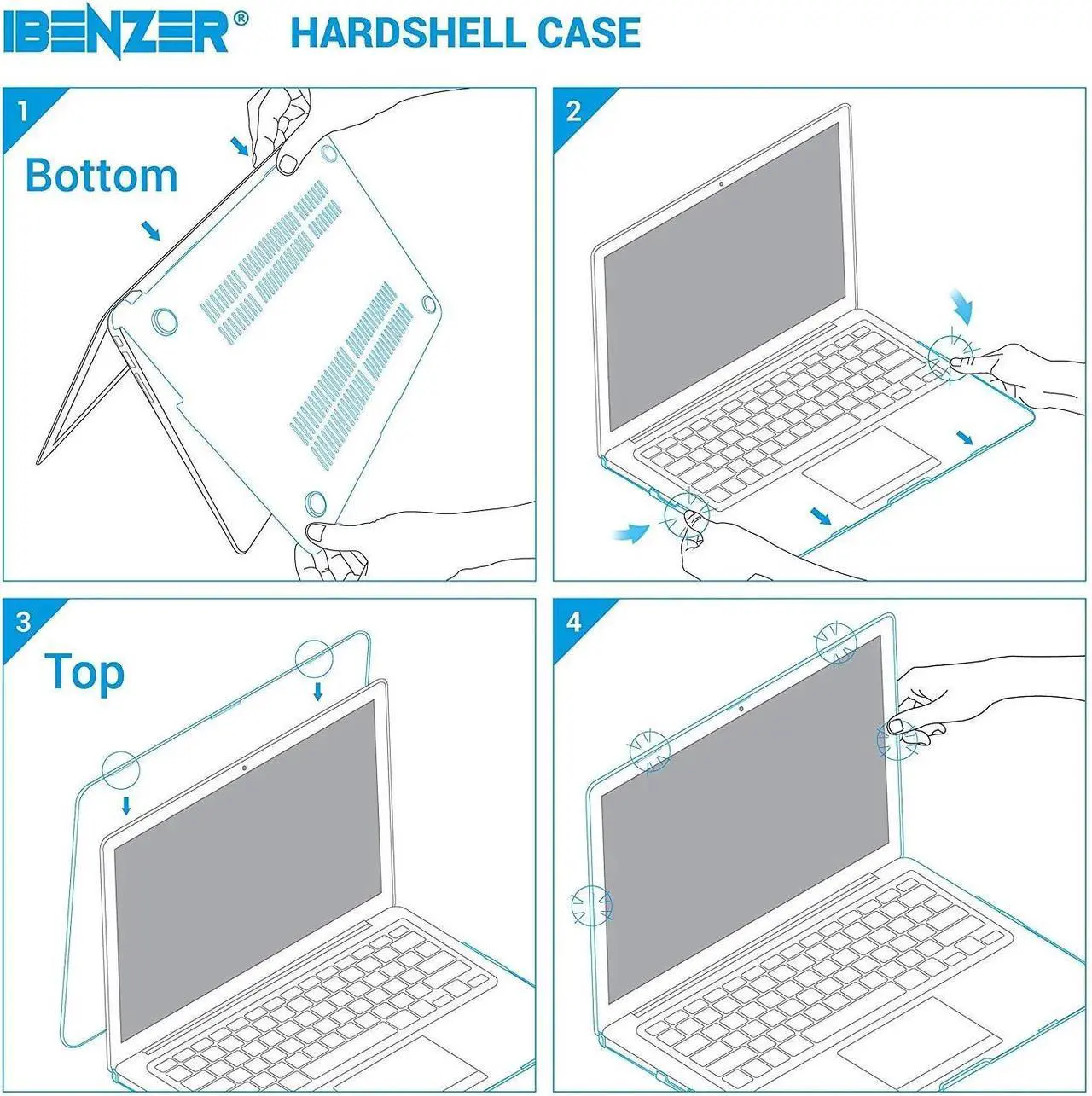 Alt view image 6 of 6 - Compatible with MacBook Pro 13 Inch case A1278 Release 2012-2008, Plastic Hard Shell Case with Keyboard Cover for Apple Old Version Mac Pro 13 with CD-ROM