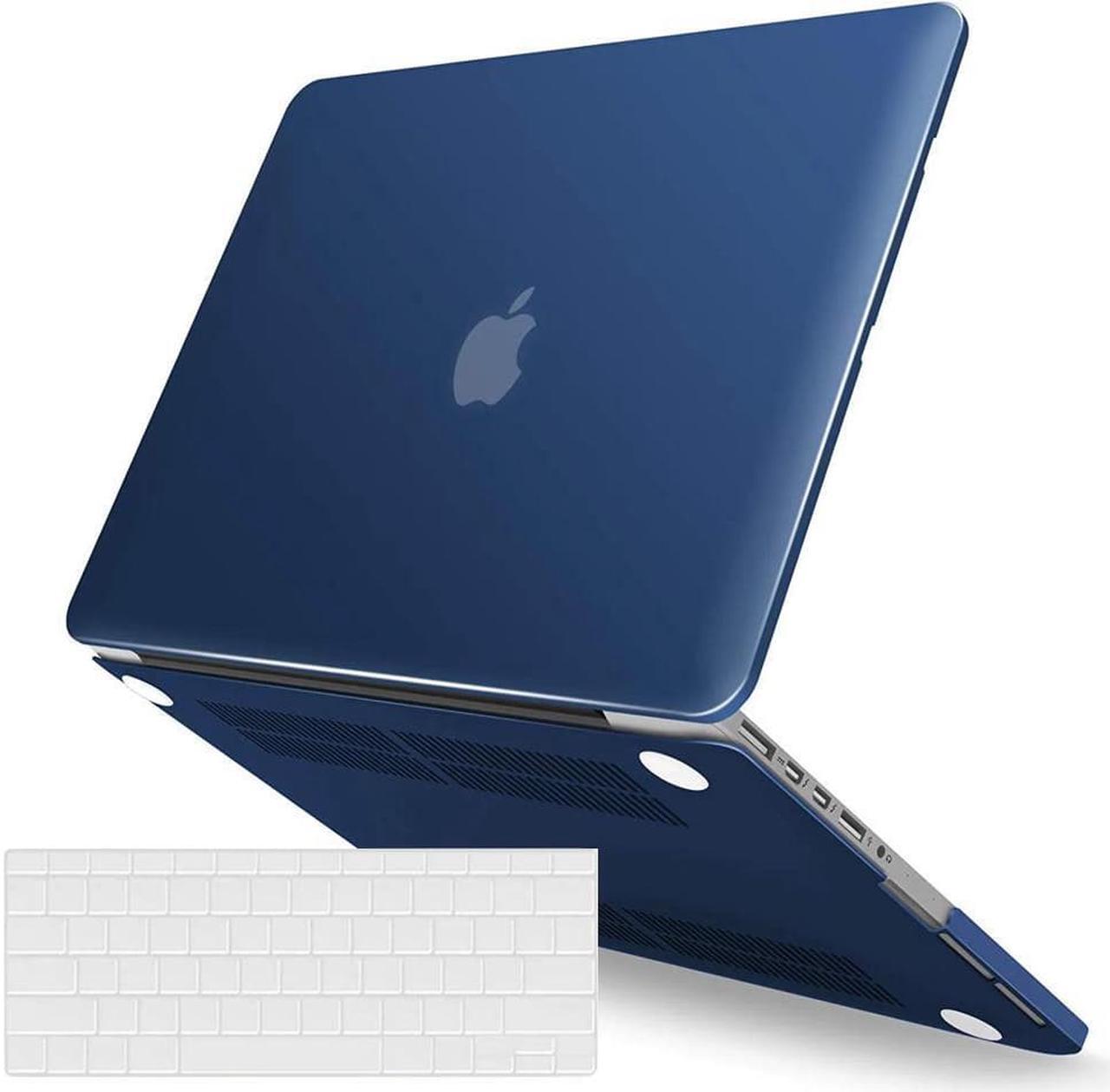 Main image of Compatible with MacBook Pro 13 Inch Case 2015 2014 2013 end 2012 Model A1502 A1425, Hard Shell Case with Keyboard Cover for Old Version Apple Mac Pro Retina 13 Matte Transparent Navy Blue