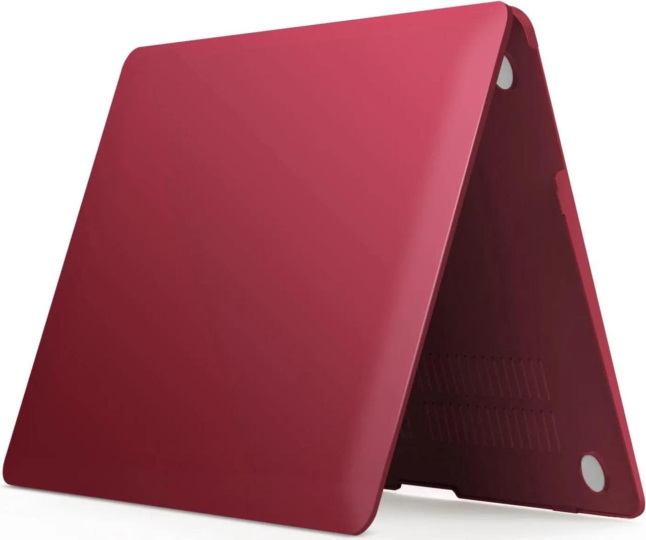 Alt view image 4 of 7 - Compatible with Old Version MacBook Air 13 Inch Case (2017-2010 Release) Model: A1466 / A1369, Plastic Hard Shell Case with Keyboard for Apple Mac Air 13" Wine Red