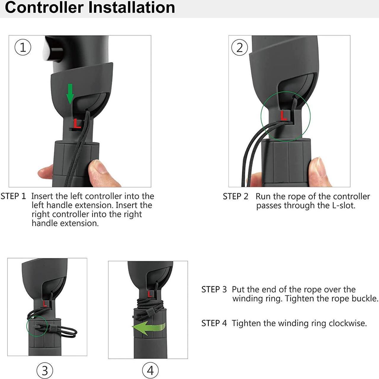 Alt view image 7 of 7 - VR Saber Handles VR Gaming Controller Handles for Meta Quest Pro, Silicone Meta Quest Pro Controller Accessories for Playing Beat Saber, Golf+, Badminton, Baseball Games