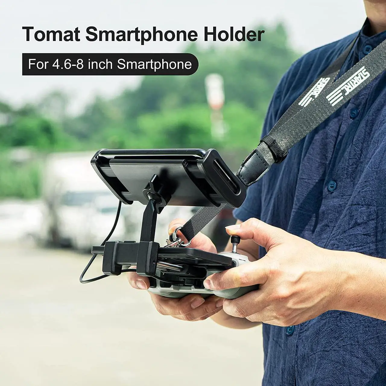 Alt view image 2 of 7 - Mini 3 Pro Tablet Mount Holder, 4.6-8 Inch Smartphone Holder Mobile Phone Stand for DJI Mini 3 Pro/Mini 2/Mavic 3/Air 2S Controller Platinum Accessories