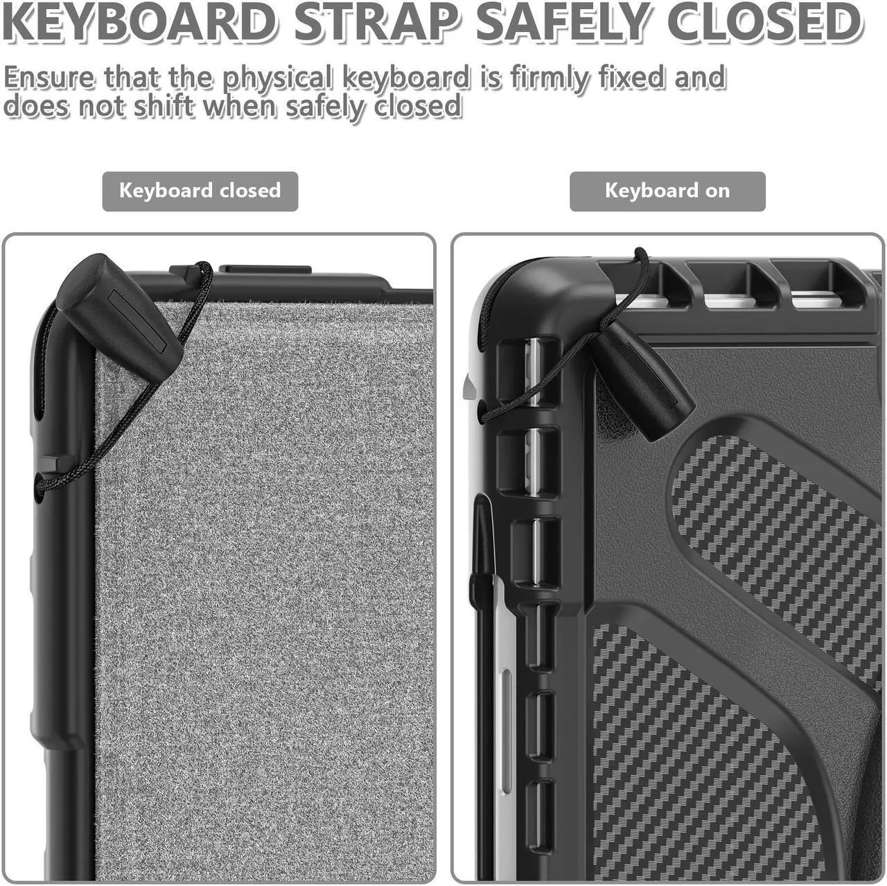 Alt view image 6 of 7 - Protective Case for Microsoft Surface Pro 9 13 inch 2022, Heavy Duty Shockproof Cover with Kickstand, Universal Stylus Pen and Hand Strap, Compatible with Type Cover Keyboard