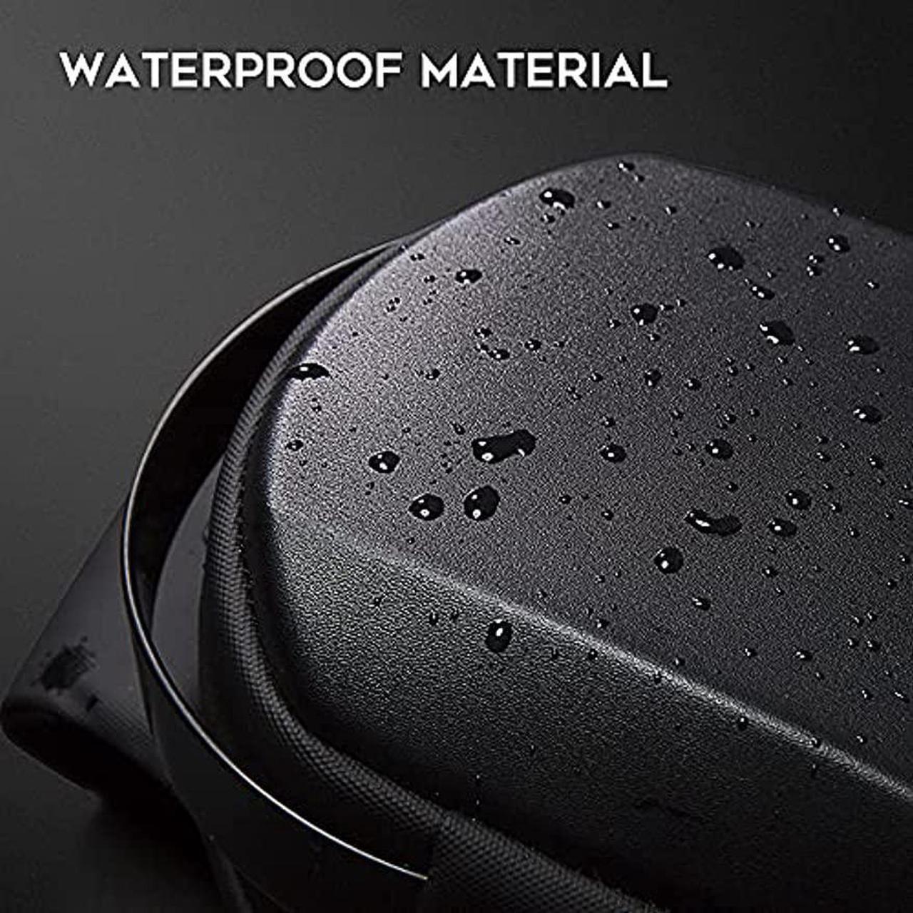 Alt view image 2 of 7 - Sling Bag, Waterproof Men Chest Bag Leather Shoulder bags Crossbody Sling Backpack Large Capacity Travel Messenger Bag