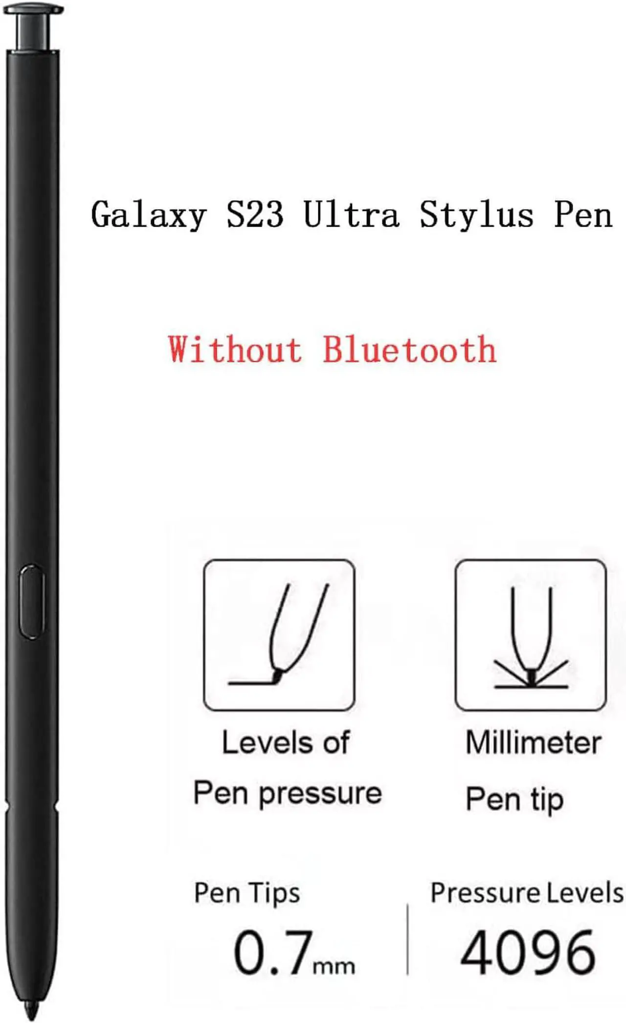 Alt view image 3 of 7 - Galaxy s23 Ultra S Pen [Without Bluetooth] Replacement, Touch Pen Stylus Pen for Samsung Galaxy s23 Ultra
