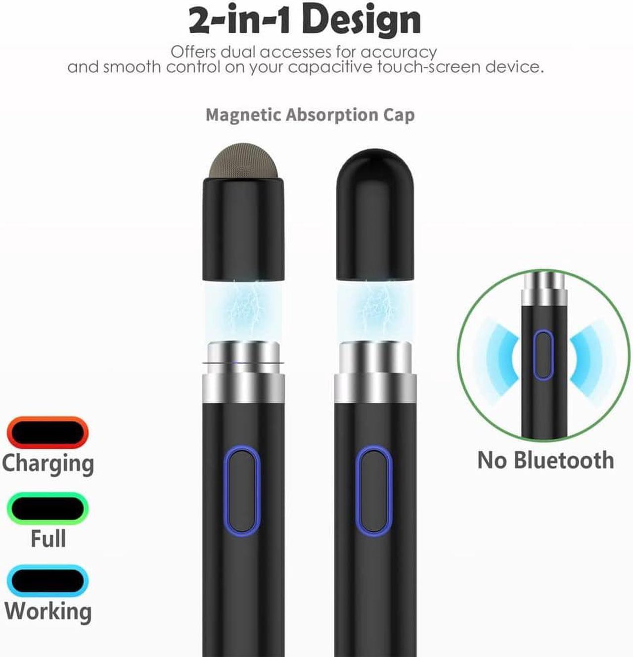 Alt view image 4 of 7 - Active Stylus Pen for Touch Screens, Dual Pen Tips for iOS & Android Drawing & Writing, High Precise Digital Pencil for iPhone 15/14/13/12/11/X/8/7/6, iPad Air/Pro/Mini, Phone/Tablet/Samsung/Kindle