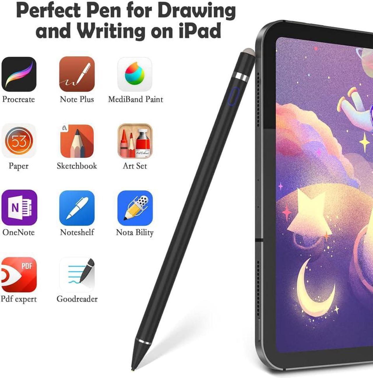 Alt view image 5 of 7 - Active Stylus Pen for Touch Screens, Dual Pen Tips for iOS & Android Drawing & Writing, High Precise Digital Pencil for iPhone 15/14/13/12/11/X/8/7/6, iPad Air/Pro/Mini, Phone/Tablet/Samsung/Kindle