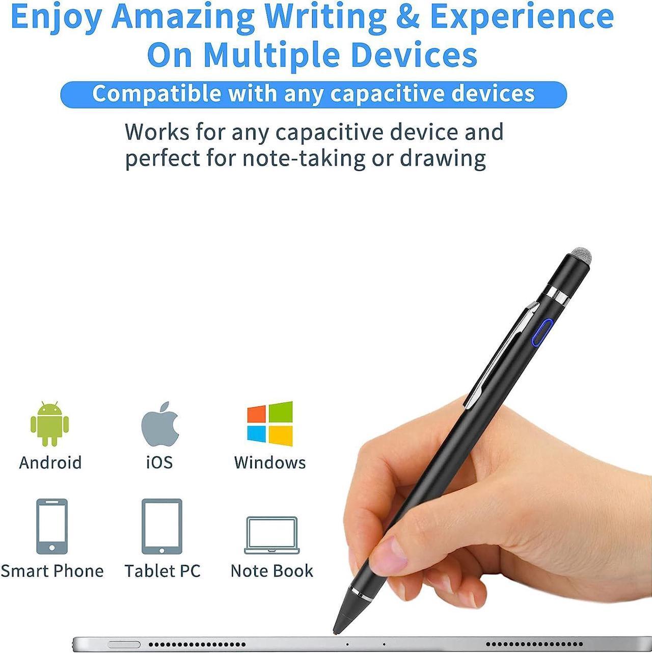 Alt view image 3 of 4 - Stylus Pens for Touch Screens, Universal Fine Point Stylus for iPad, iPhone, Samsung, iOS/Android Smart Phone and Other Tablets, Active Stylus Stylist Pen Pencil for Precise Writing/Drawing