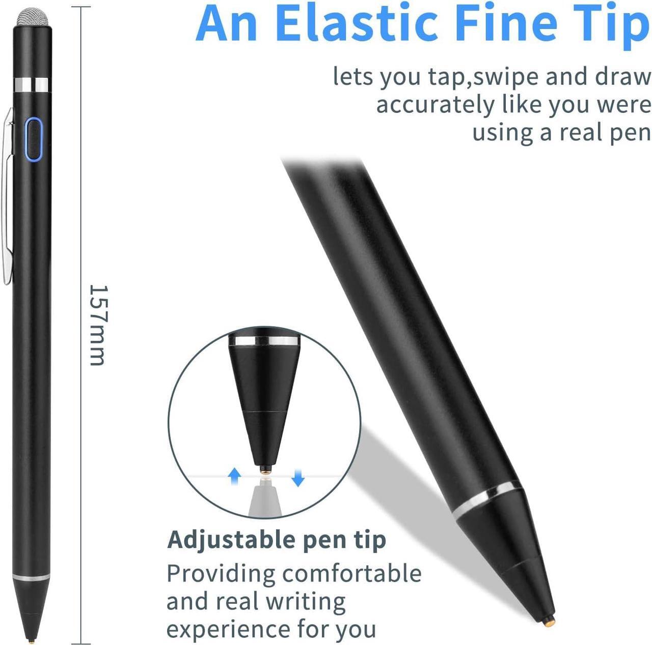 Alt view image 2 of 4 - Stylus Pens for Touch Screens, Universal Fine Point Stylus for iPad, iPhone, Samsung, iOS/Android Smart Phone and Other Tablets, Active Stylus Stylist Pen Pencil for Precise Writing/Drawing