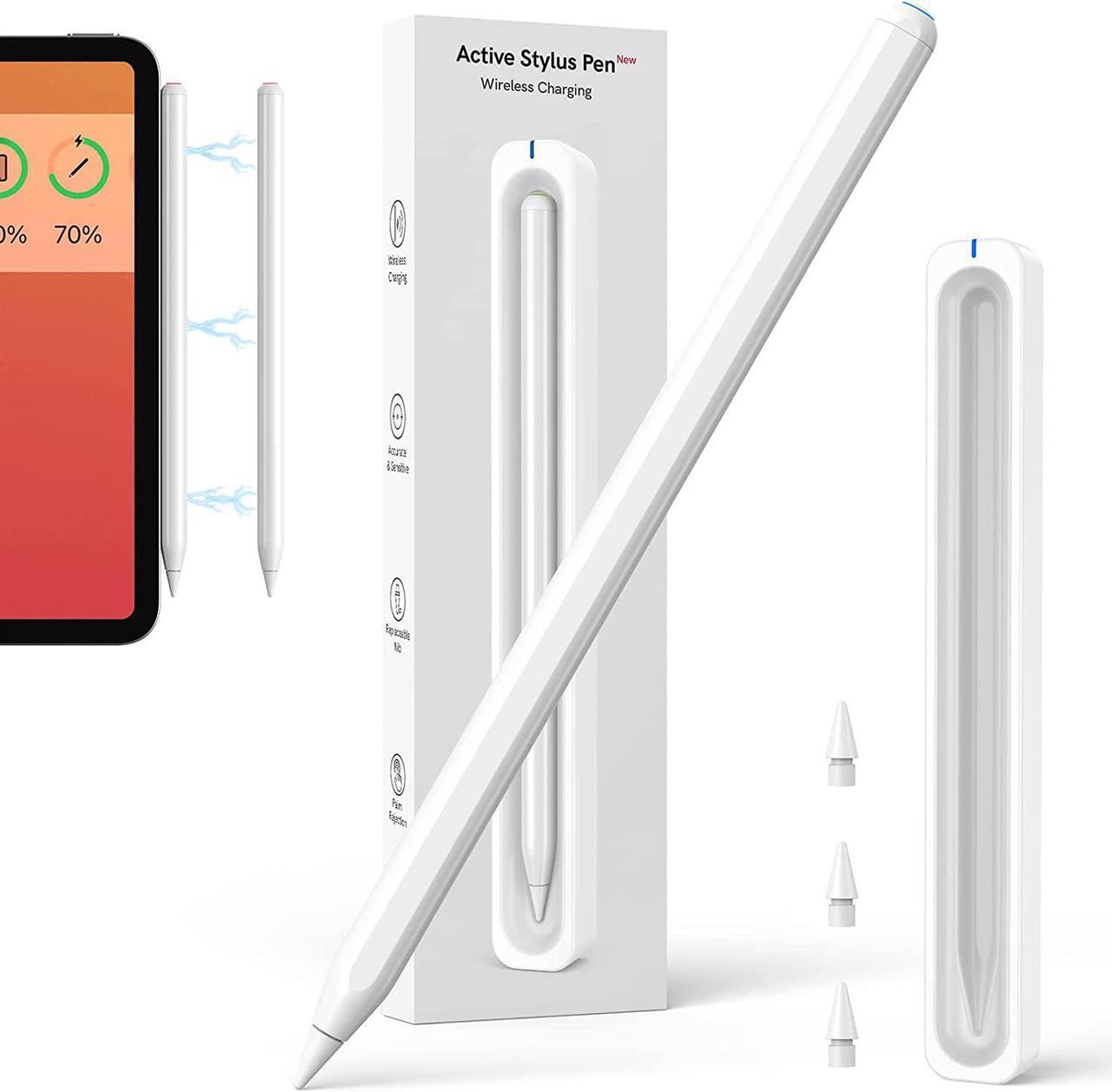 Main image of Stylus Pen for iPad with Wireless Charging - Active Apple Pencil Compatible with iPad Pro 11/12.9, iPad 6/7/8/9/10th Gen, iPad Air 3/4/5 Gen, iPad Mini 5/6th Gen for Precise Writing/Drawing