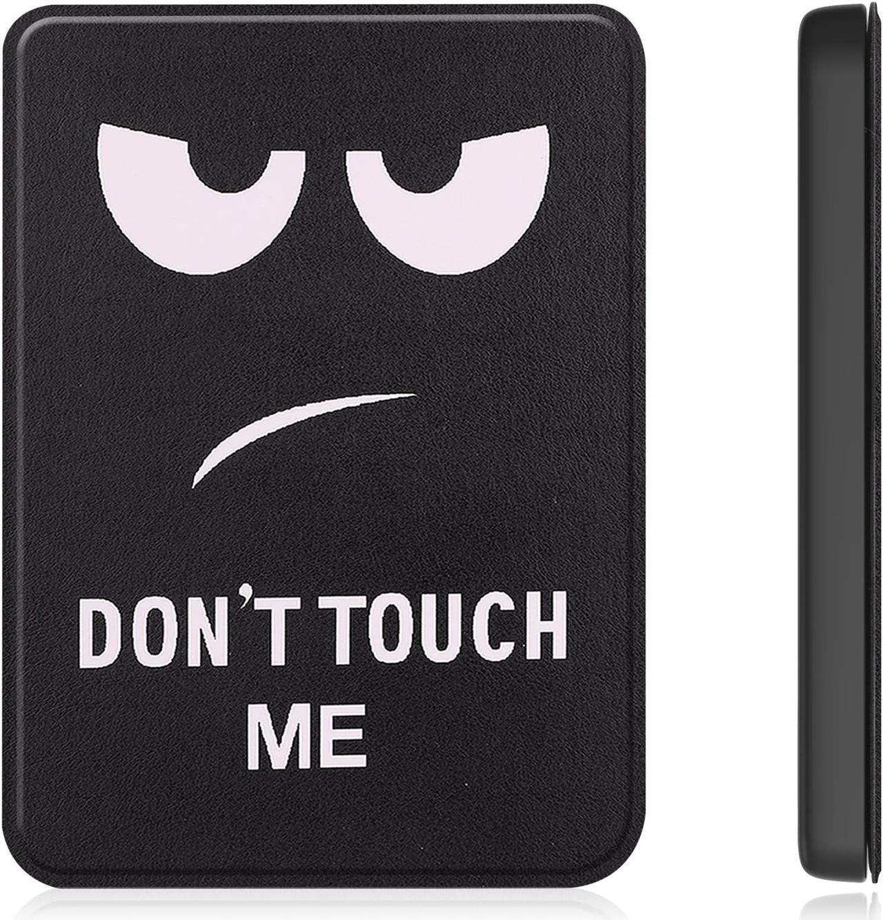 Alt view image 3 of 7 - Case for 6 inch Kobo Clara 2E / Tolino Shine 4, 2022 Released, Ultra Slim Lightweight Folio Premium PU Leather Protective Cover with Auto Sleep/Wake Function, 2 in 1 Stylus Pen Black/White