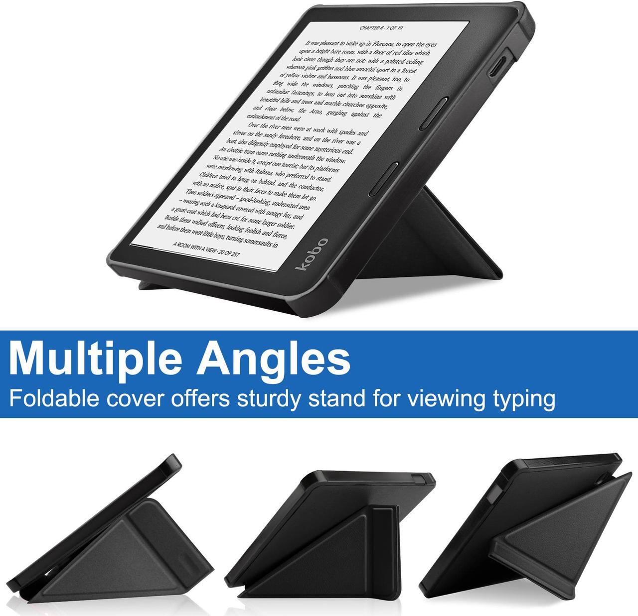Alt view image 2 of 7 - Slim Case for Kobo Libra 2 2021 Released - Soft TPU Protective Back Cover with Auto Wake/Sleep for 7 inch Kobo Libra 2 eReader