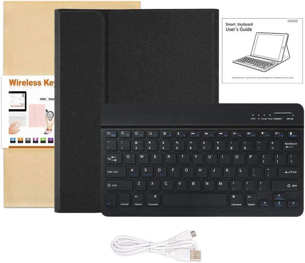 Alt view image 7 of 7 - Keyboard Case for iPad Pro 12.9 inch 2022 2021 2020 2018 6th / 5th / 4th / 3th Generation, Slim Protective Cover with Wireless Detachable Keyboard, Pencil Holder