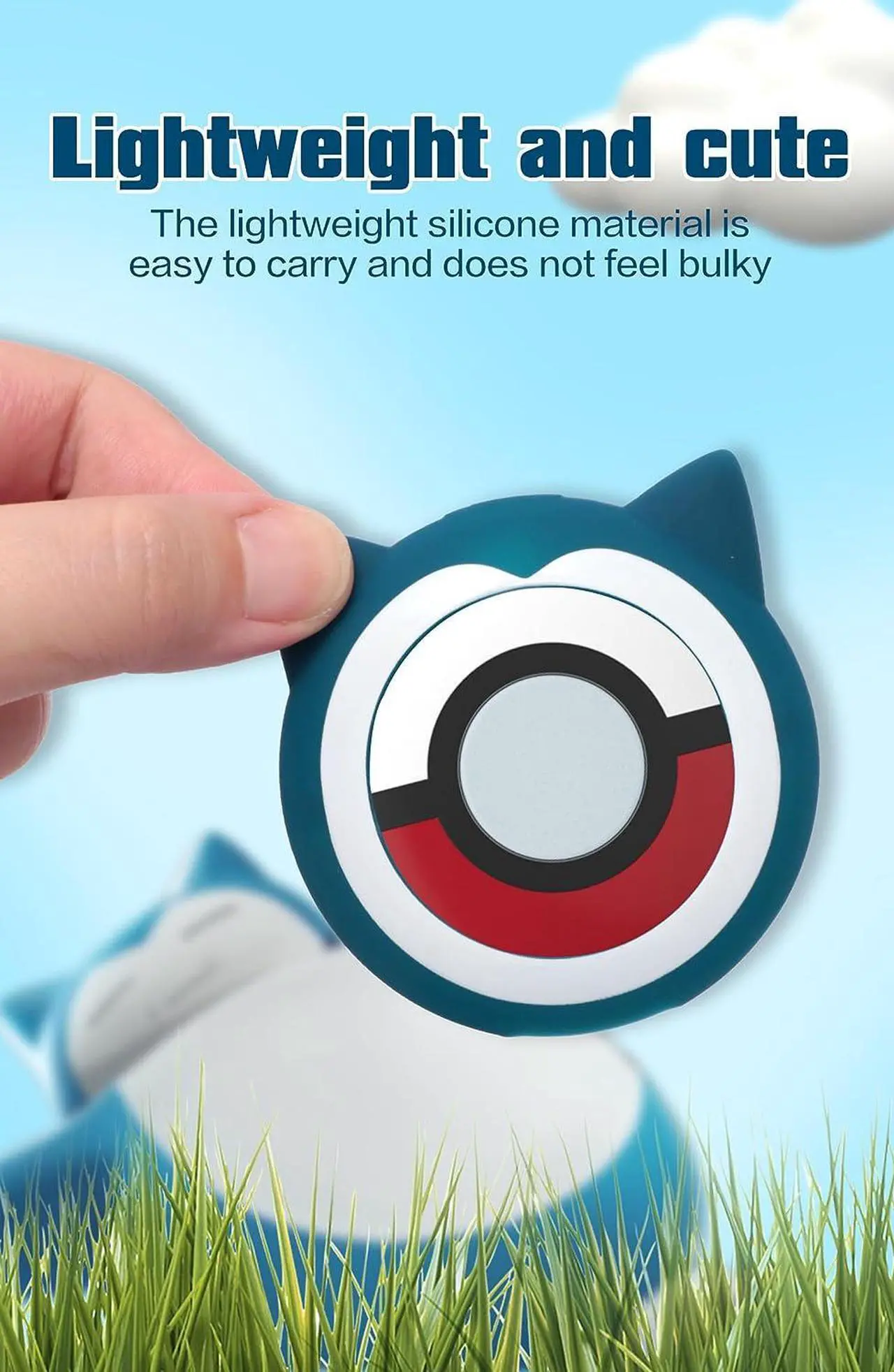 Alt view image 2 of 7 - Protective Silicone Case for Pokémon Go Plus + 2023, Cover Case for Pokemon Go Plus Plus with Wrist Strap