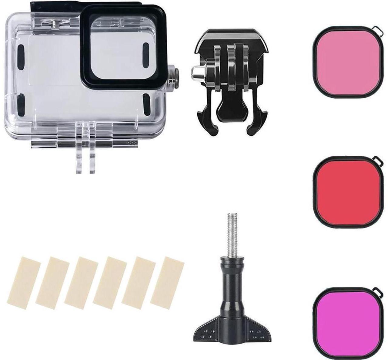 Alt view image 7 of 7 - Waterproof Case with 3-Pack Dive Filter for GoPro Hero 12 Hero 11 Hero 10 Hero 9 Black Supports 60M/196FT Underwater Scuba Snorkeling Deep Diving with Red Magenta Filter Go Pro