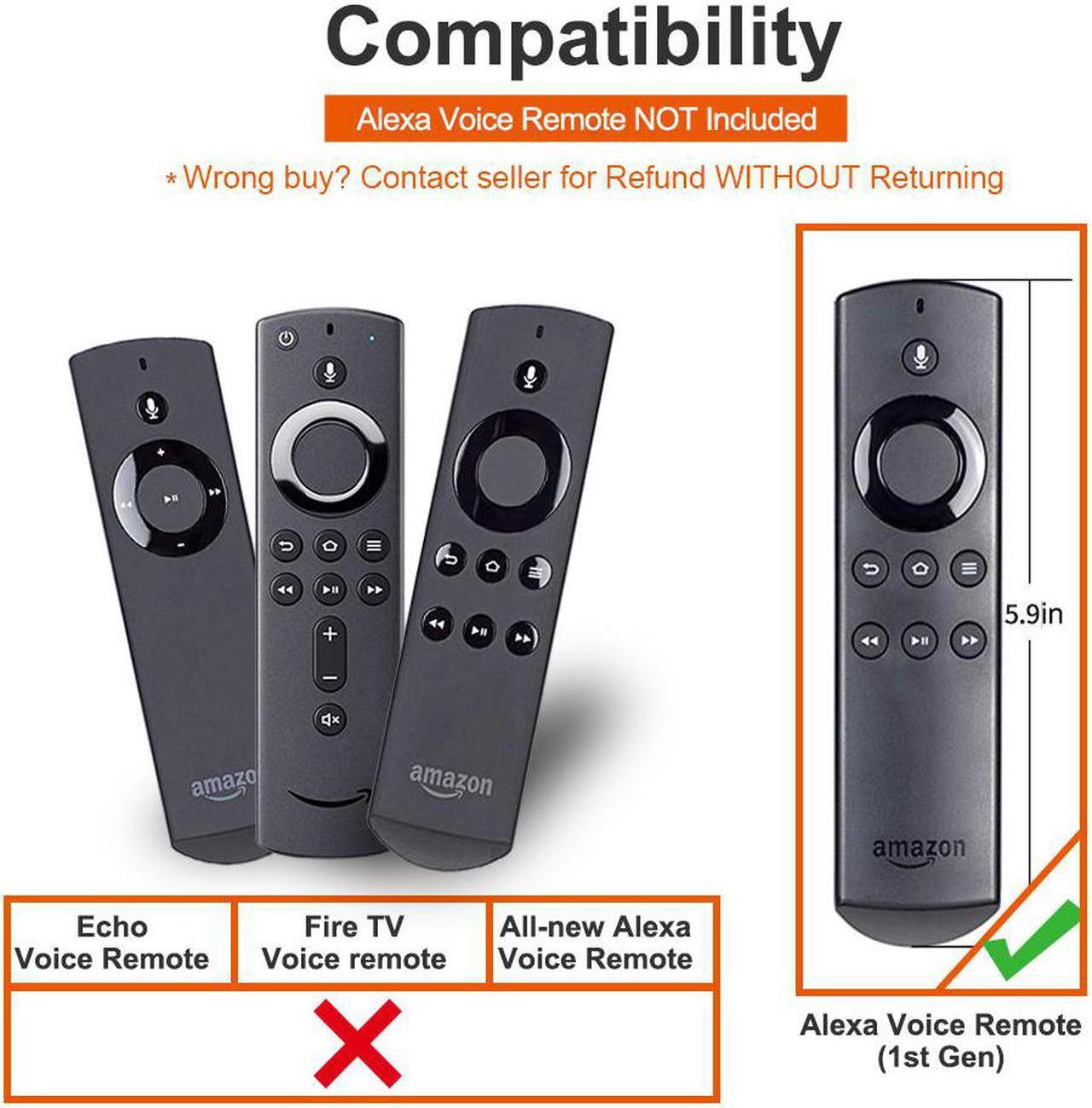 Alt view image 5 of 7 - SofaBaton F2 Universal Remote Control Attachment for Amazon Fire TV Streaming Player with Power Volume and Mute Buttons