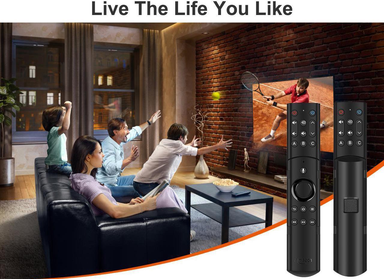 Alt view image 7 of 7 - SofaBaton F2 Universal Remote Control Attachment for Amazon Fire TV Streaming Player with Power Volume and Mute Buttons
