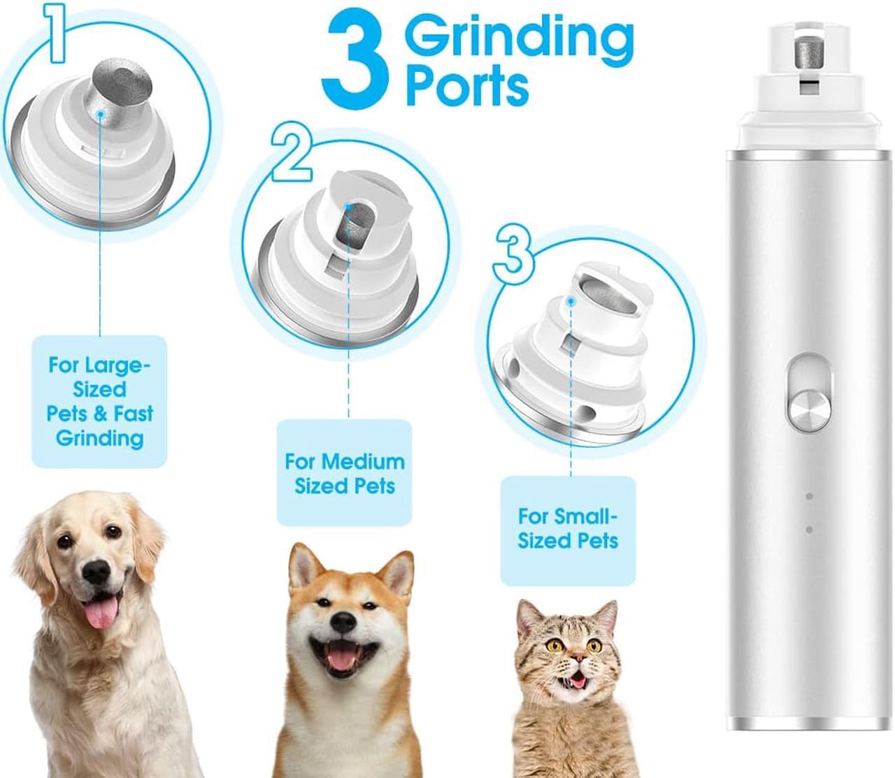 Alt view image 2 of 6 - Dog Nail Grinder, Professional Pet Nail Trimmer, 2-Speed Ultra Quiet & Powerful Nail Clippers, Painless Paws Grooming & Smoothing for All Size Dogs Cats ( Type-C Charging )