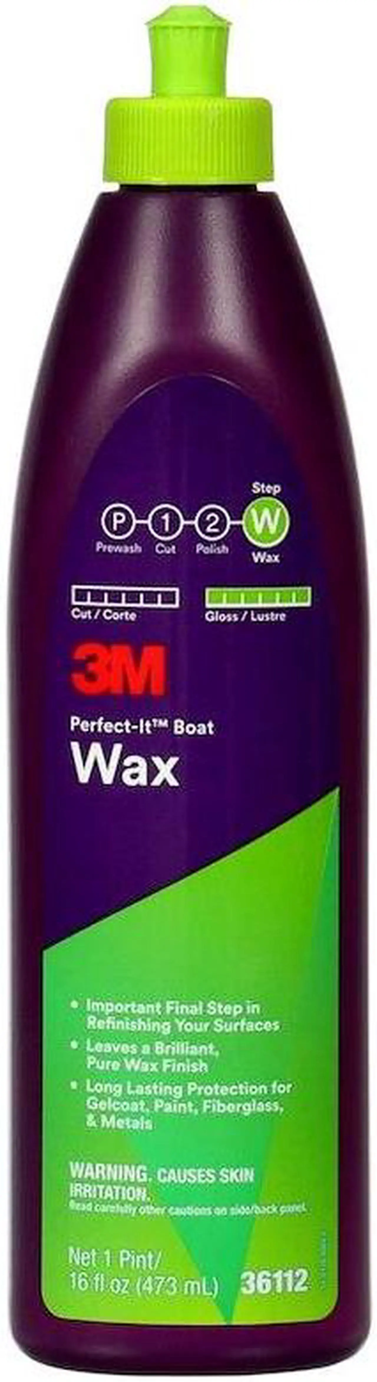Alt view image 5 of 5 - 3M Perfect-It Boat Wax, 36112 1 Pint Protects against Weather, For Boats and RVs
