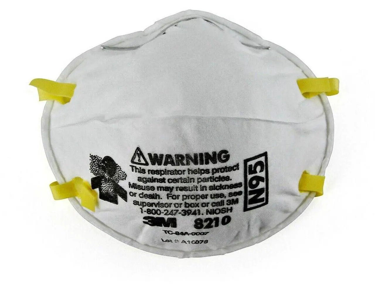 Alt view image 7 of 13 - 3M Particulate Respirator N95 20/BX White 46457