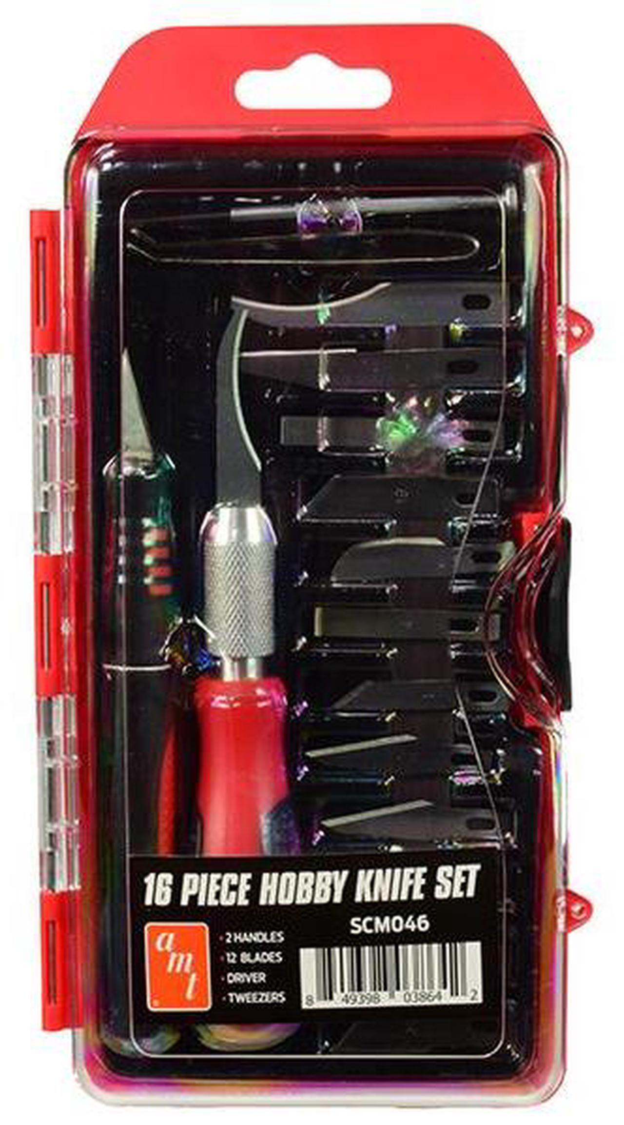 Alt view image 5 of 5 - 16 Piece Hobby Knife Set (Skill 3) for Model Kits by AMT