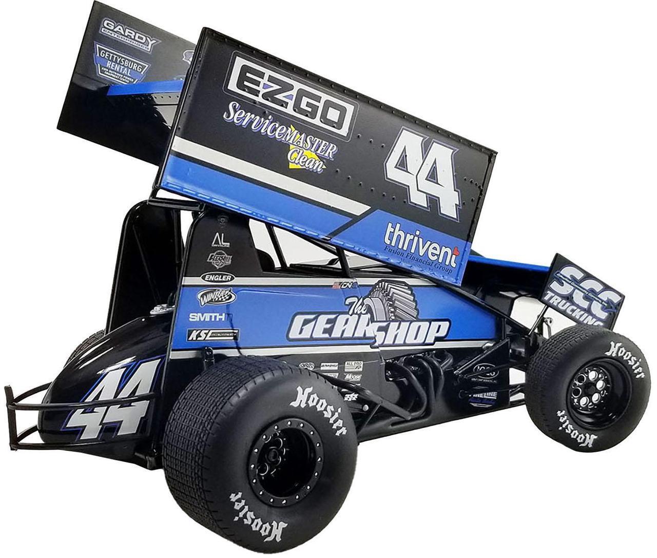 Alt view image 8 of 10 - Winged Sprint Car #44 Dylan Norris "RPM" Gobrecht Motorsports "World of Outlaws" (2023) 1/18 Diecast Model Car by ACME