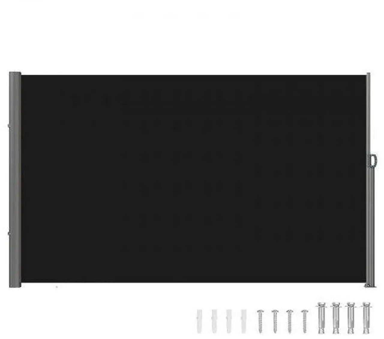 Alt view image 2 of 3 - VEVOR Retractable Side Awning Patio Screen Retractable Fence 63x118inch Privacy Screen