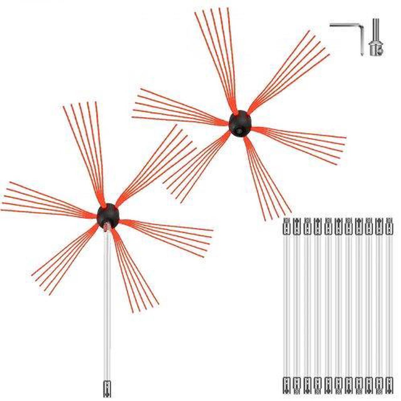 Alt view image 3 of 3 - Chimney Sweep Kit Chimney Cleaning Kit 39ft Sooteater Chimney Cleaning Kit