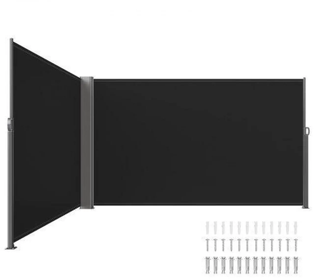 Alt view image 3 of 3 - VEVOR Retractable Side Awning Patio Screen Retractable Fence 63x236inch Privacy Screen