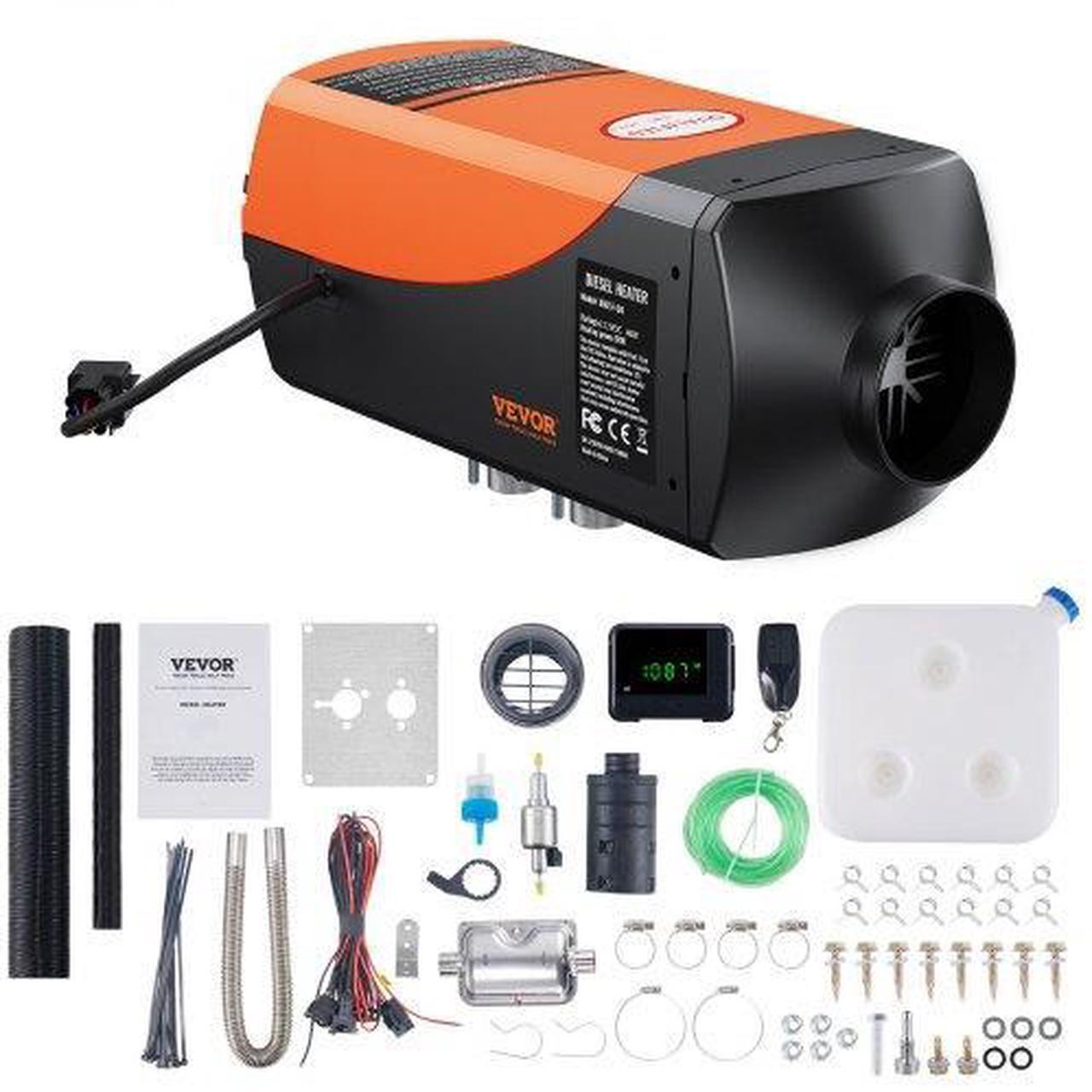 Main image of VEVOR Diesel Air Heater, 12V 5KW Diesel Heater with Remote Control and LCD, 10L Fuel Tank Diesel Parking Heater, Rapid Heating and Low Noise for RV Trailer Camper Van Boat And Indoors