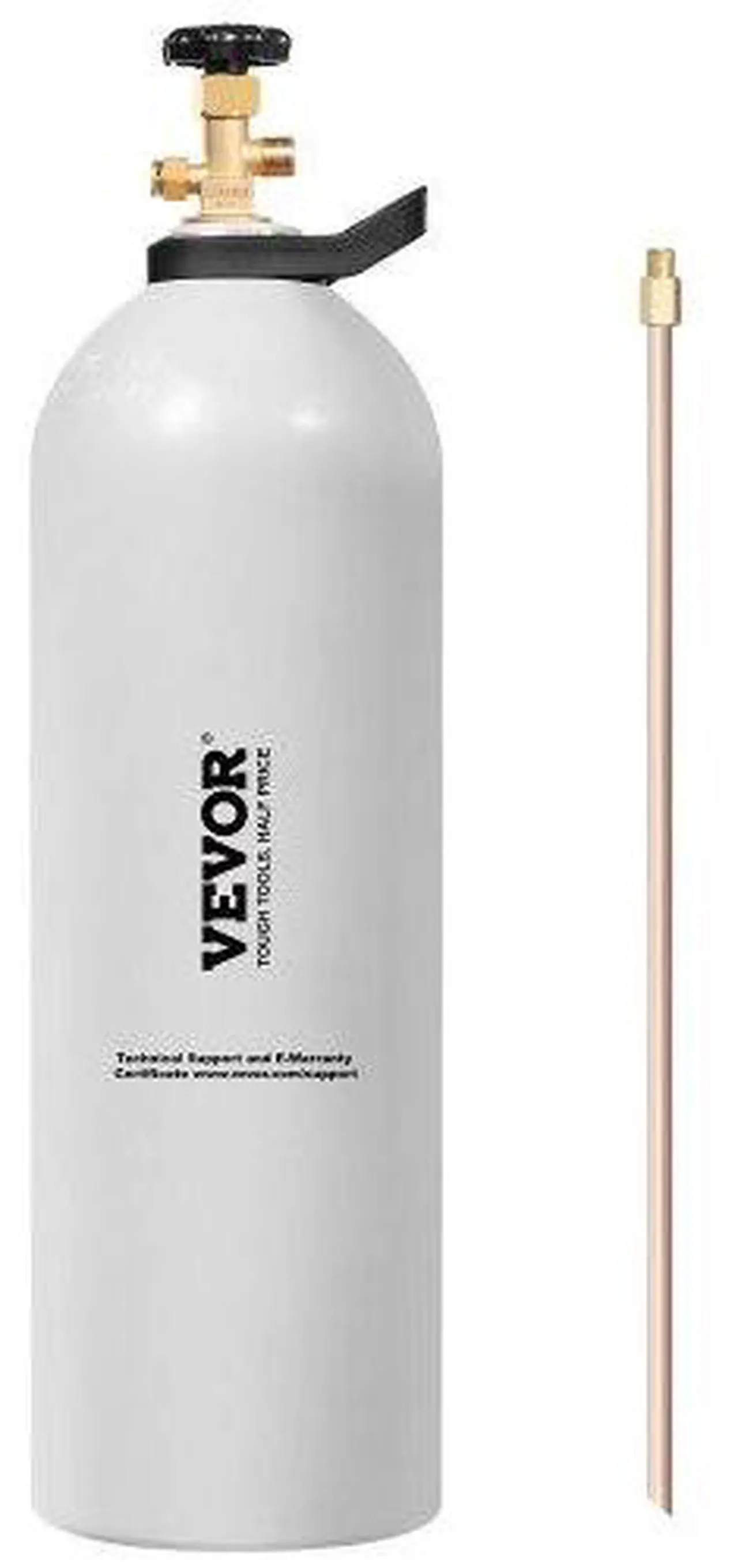 Main image of VEVOR CO2 Tank 20 lbs New Aluminum Alloy Gas Cylinder with Siphon Tube DOT Approved
