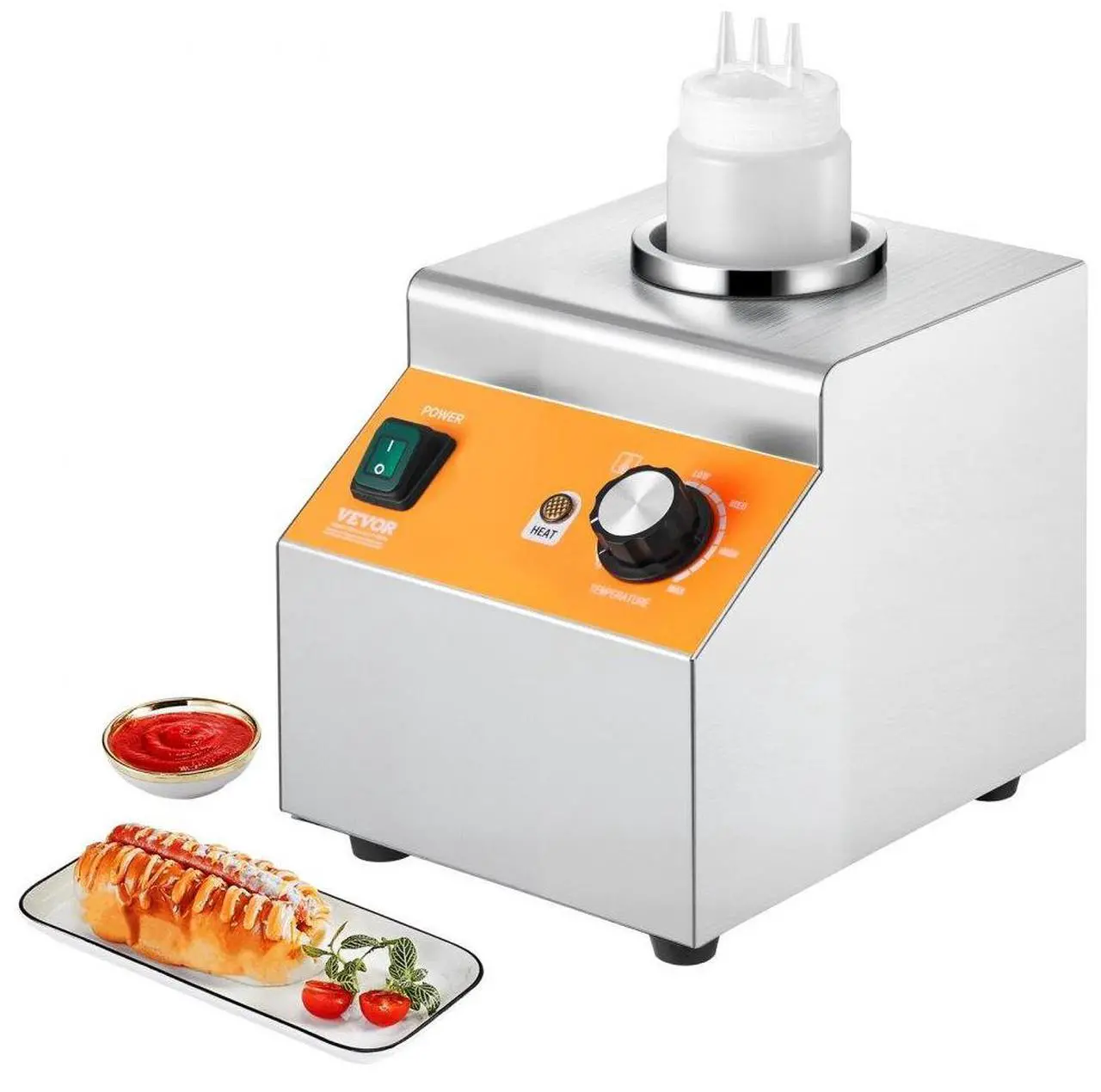 Main image of 0.8L Electric Bottle Warmer with Bottle Commercial Hot Fudge Warmer 86-185