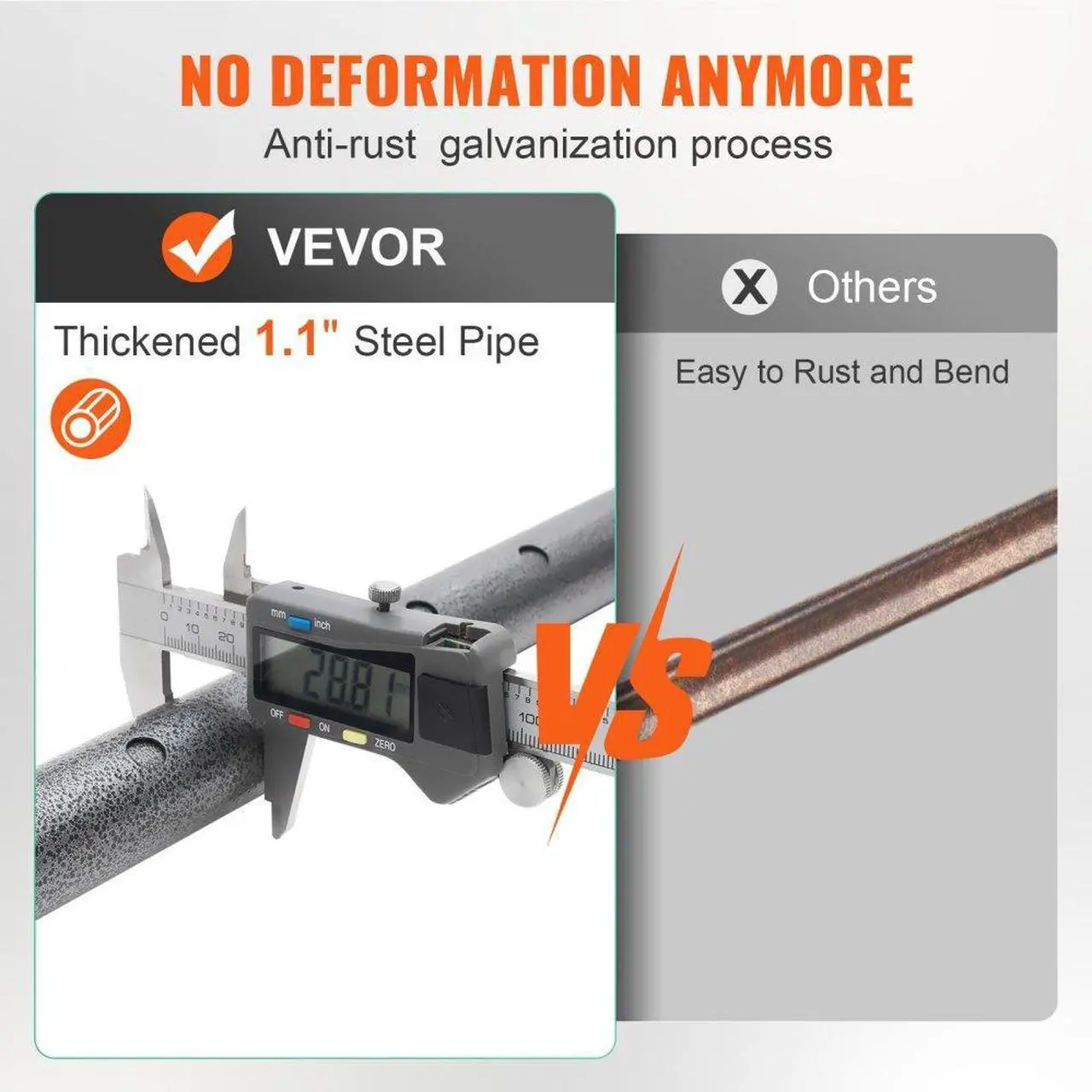 Alt view image 5 of 7 - VEVOR Cargo Bar, Truck Bed Bar Adjustable from 40" to 73", Heavy-duty Steel Cargo Stabilizer Bar with 220 lbs Capacity, Truck Load Bar Stop Sliding for Pickup Truck Bed, SUV, Minitruck